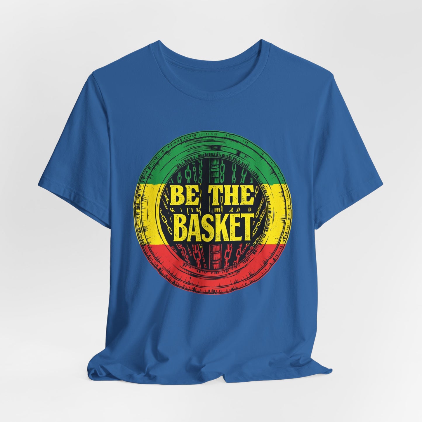 BE THE BASKET Disc Golf Rasta 1 Design , Unisex T-Shirt, Disc Golf Shirt