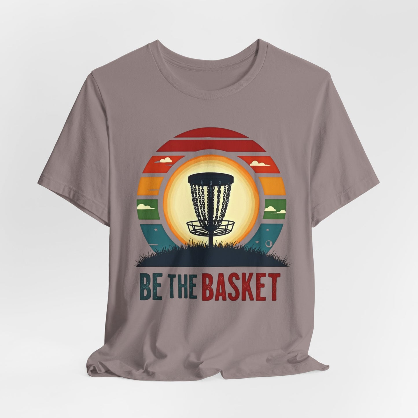 BE THE BASKET Disc Golf Retro 1, Unisex T-Shirt, Disc Golf Shirt