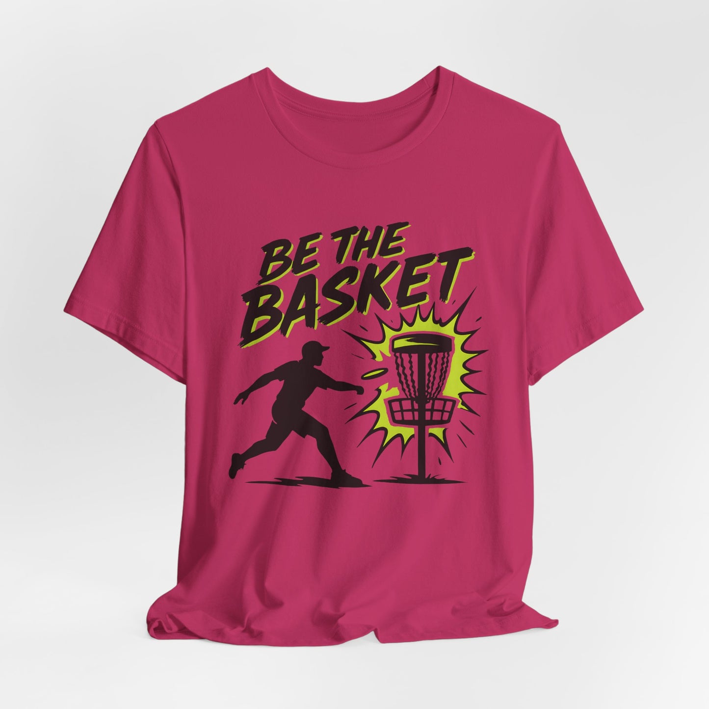 BE THE BASKET Disc Golf Man 1, Unisex T-Shirt, Disc Golf Shirt