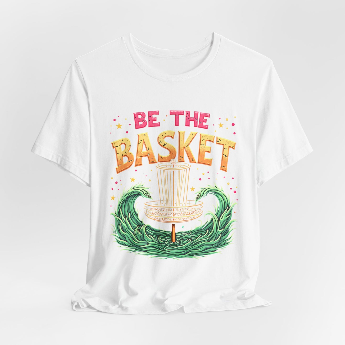 BE THE BASKET Disc Golf Groovy Basket Design , Unisex T-Shirt, Disc Golf Shirt