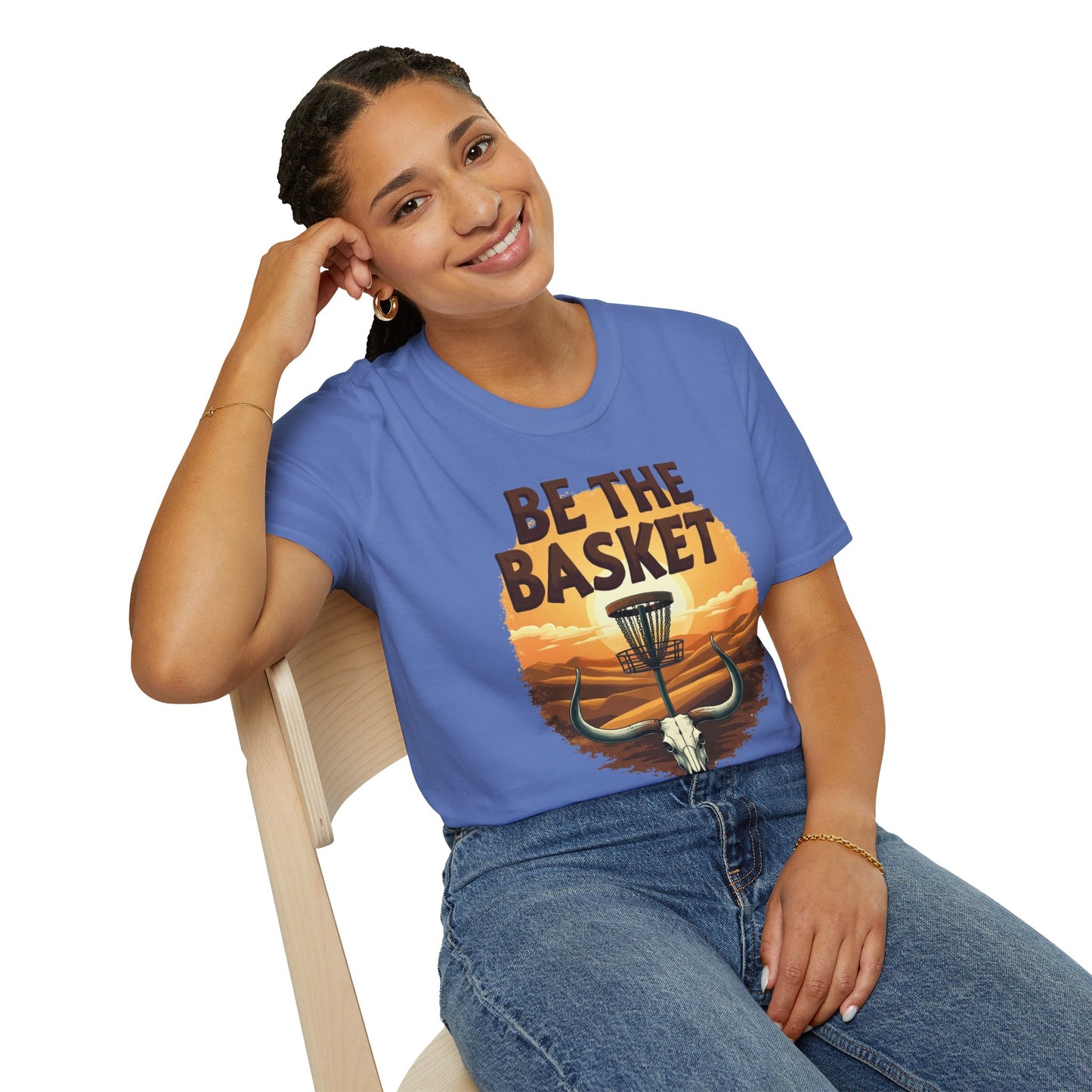 BE THE BASKET Desert Steer Disc Golf Unisex T-Shirt