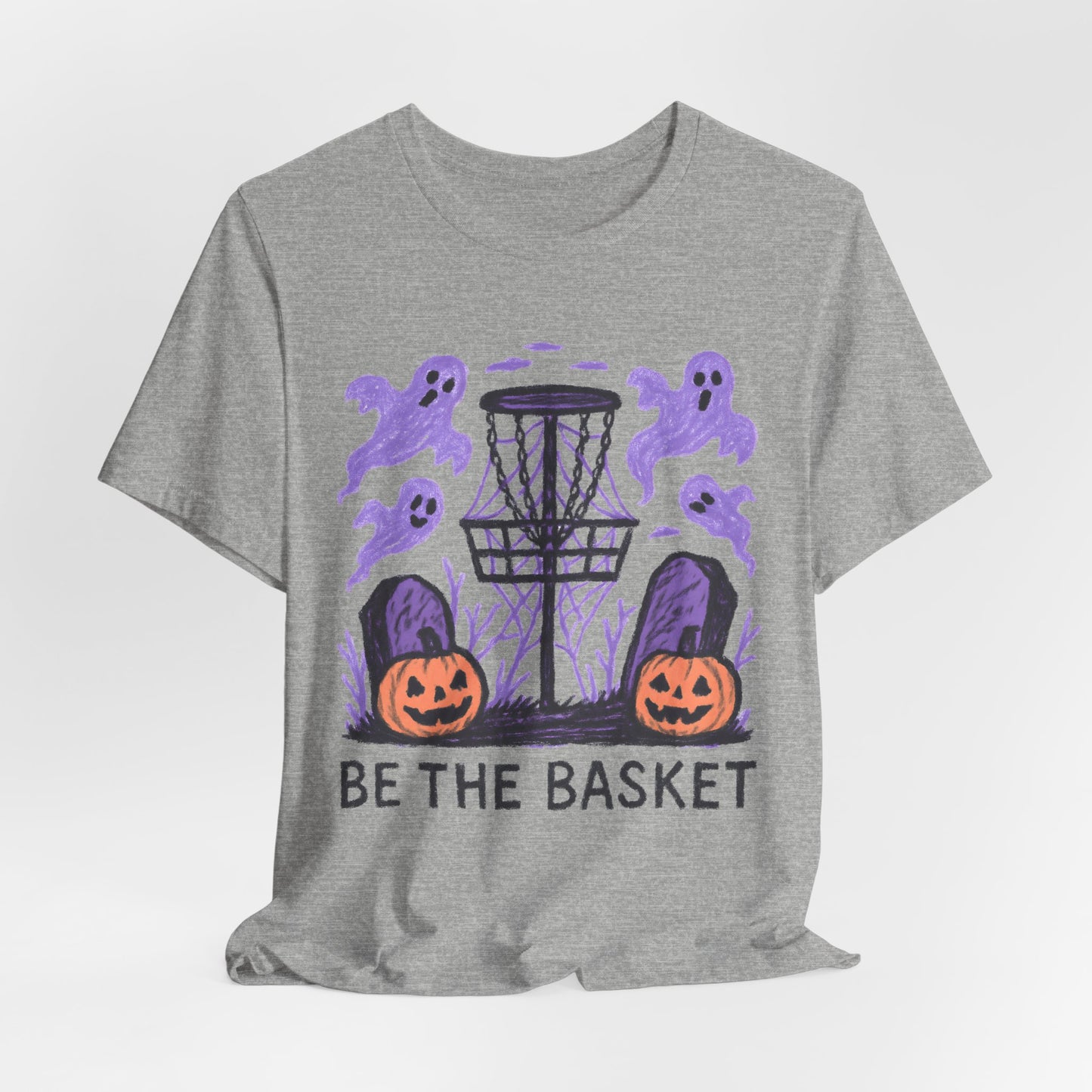 BE THE BASKET Disc Golf Halloween Design 8, Disc Golf Unisex T-Shirt