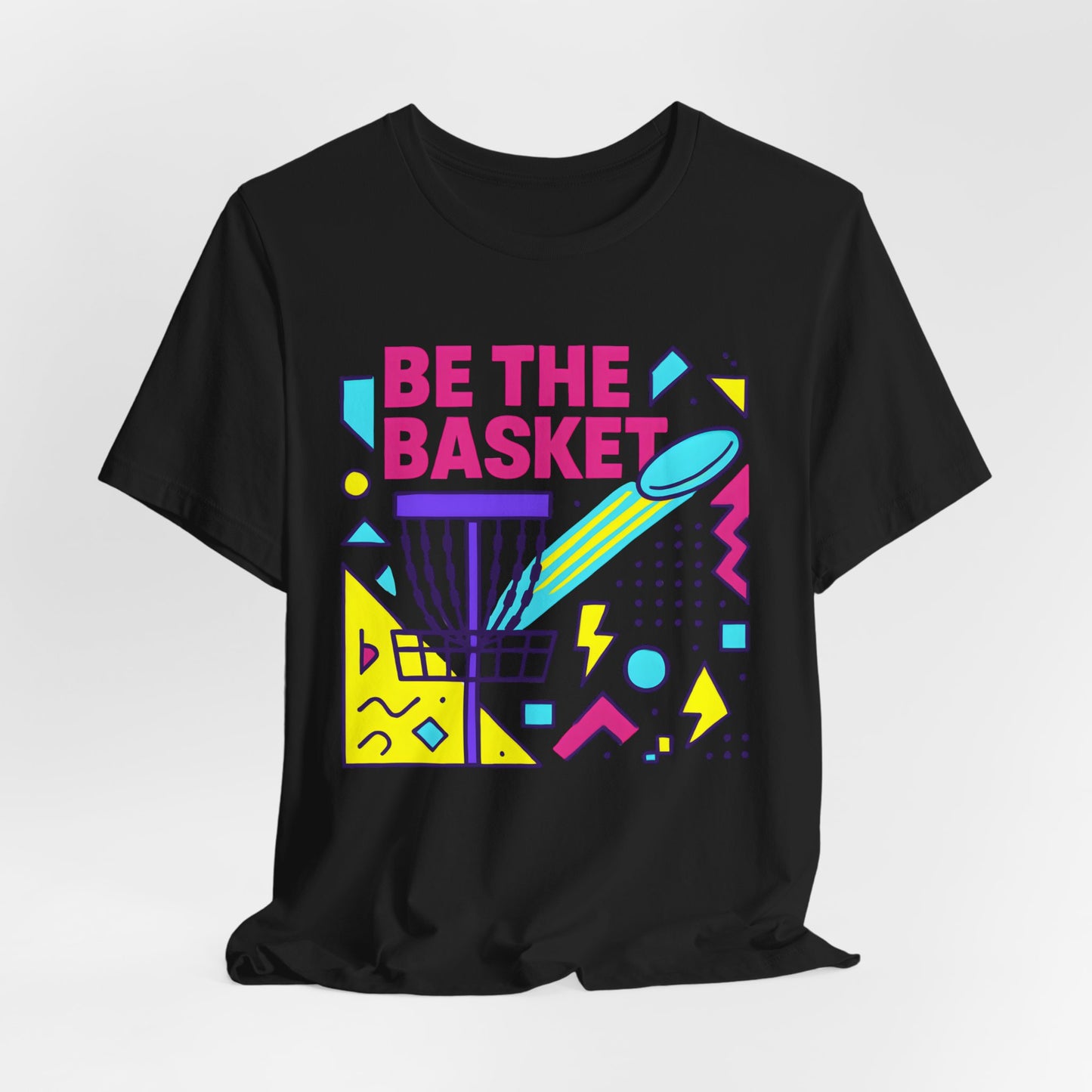 BE THE BASKET Disc Golf Basket Abstract 10, Unisex T-Shirt, Disc Golf Shirt