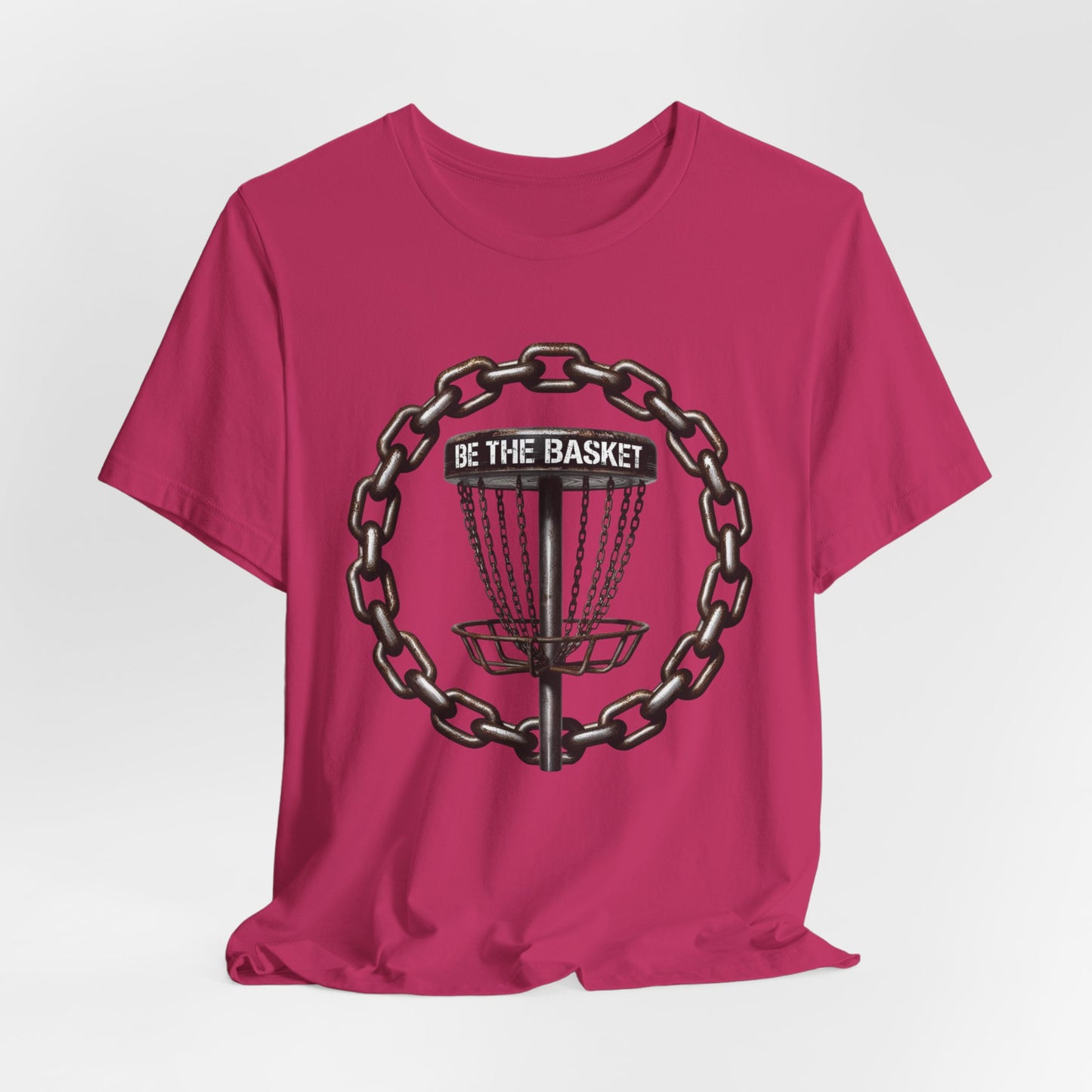 BE THE BASKET Chain Circle Disc Golf Unisex T-Shirt - Disc Golf Shirt