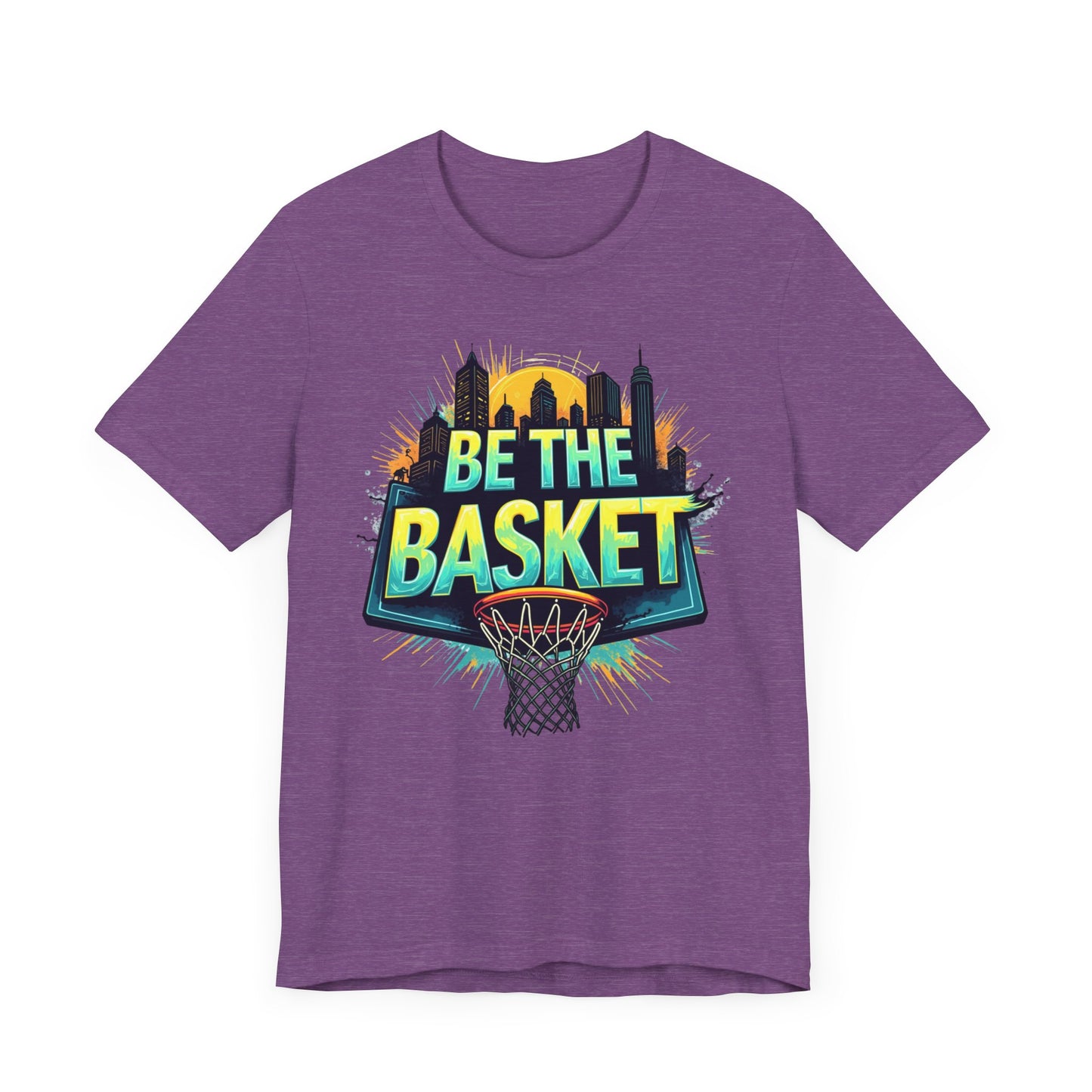 BE THE BASKET Skyline 4 Basketball Unisex T-Shirt, Basketball Shirt