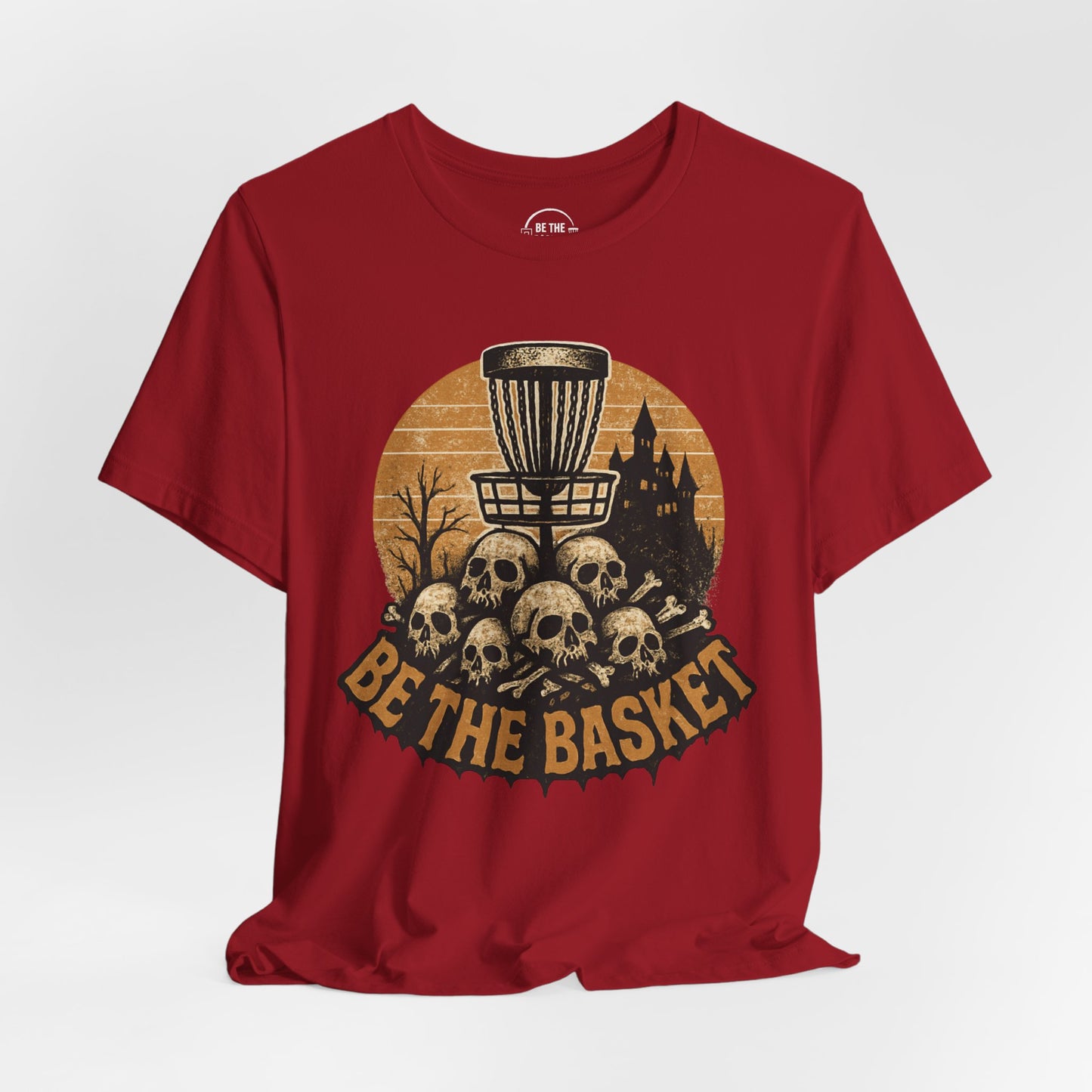 BE THE BASKET Disc Golf Halloween Design 9, Disc Golf Unisex T-Shirt