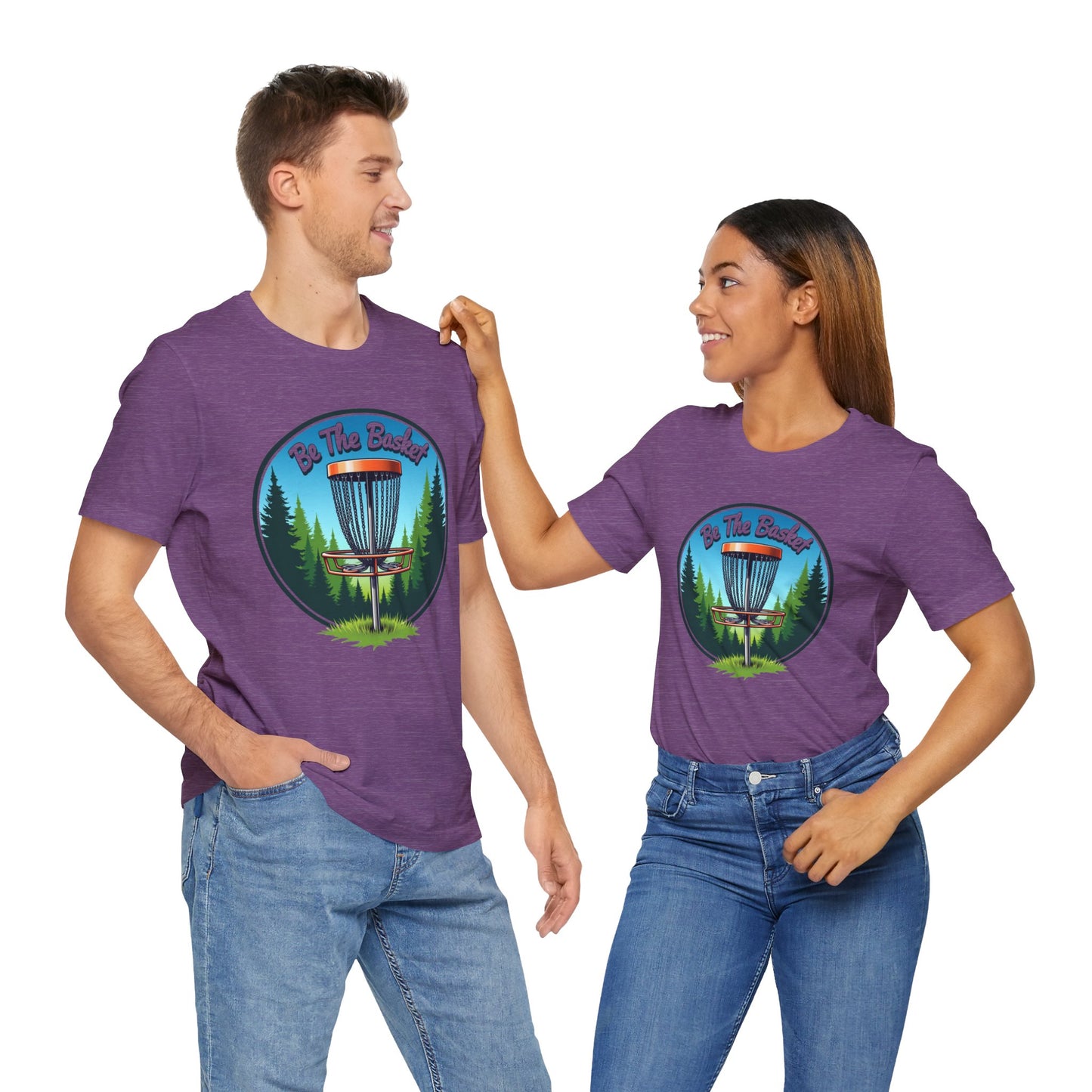 BE THE BASKET Disc Golf Nature Design 2, Unisex T-Shirt, Disc GolfT-Shirt