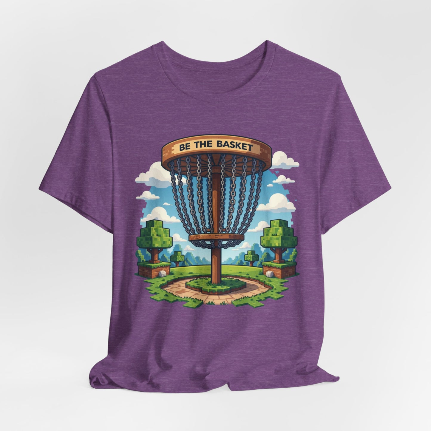 BE THE BASKET Disc Golf Minecraft 1, Unisex T-Shirt