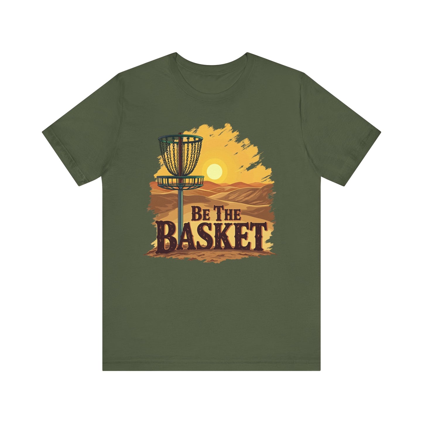Be The Basket Brand - Desert Style - Soft Unisex T-shirt, Disc Golf Shirt, Cool T-Shirt DISC GOLF SHIRT