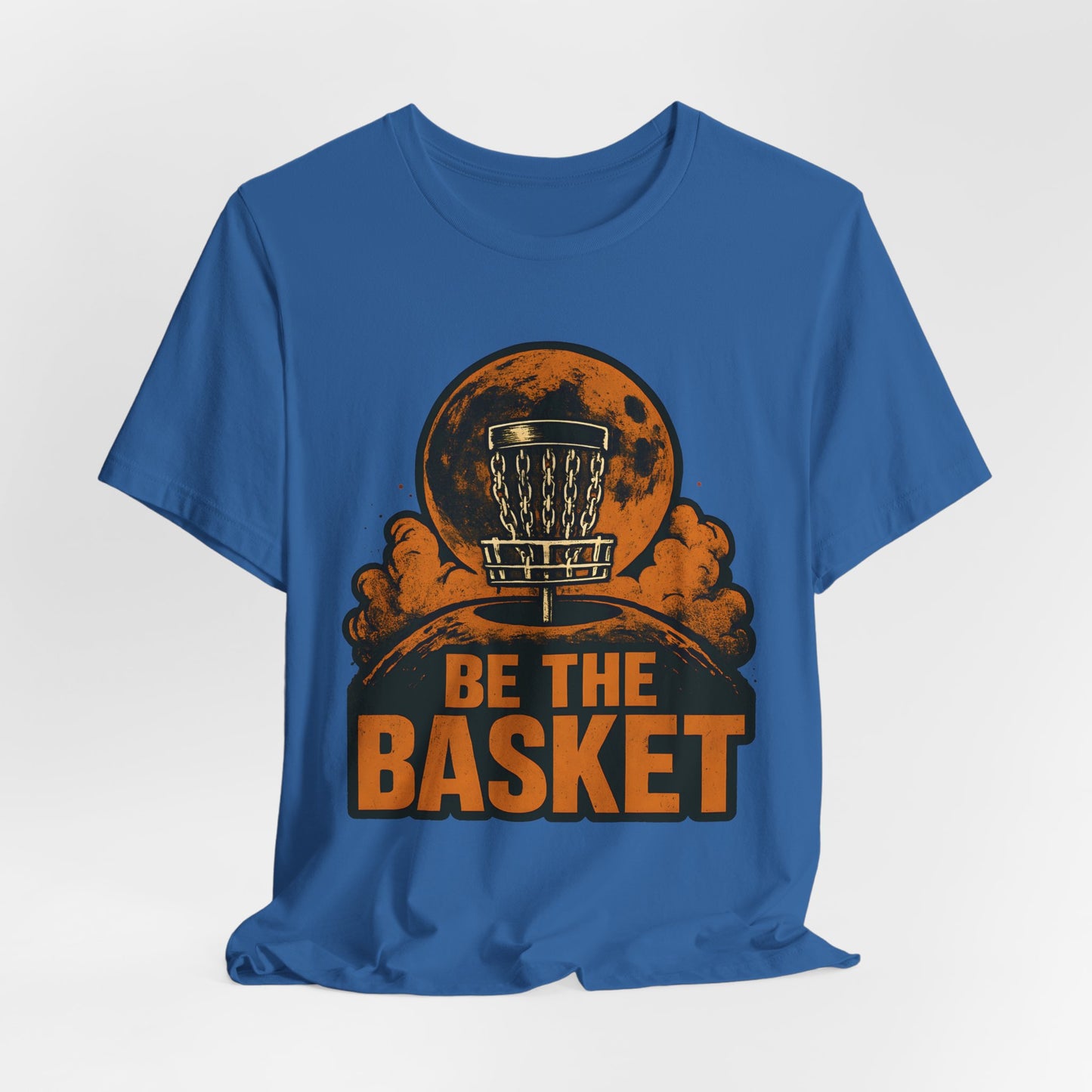 BE THE BASKET Disc Golf Moon 3, Unisex T-Shirt, Disc Golf Shirt