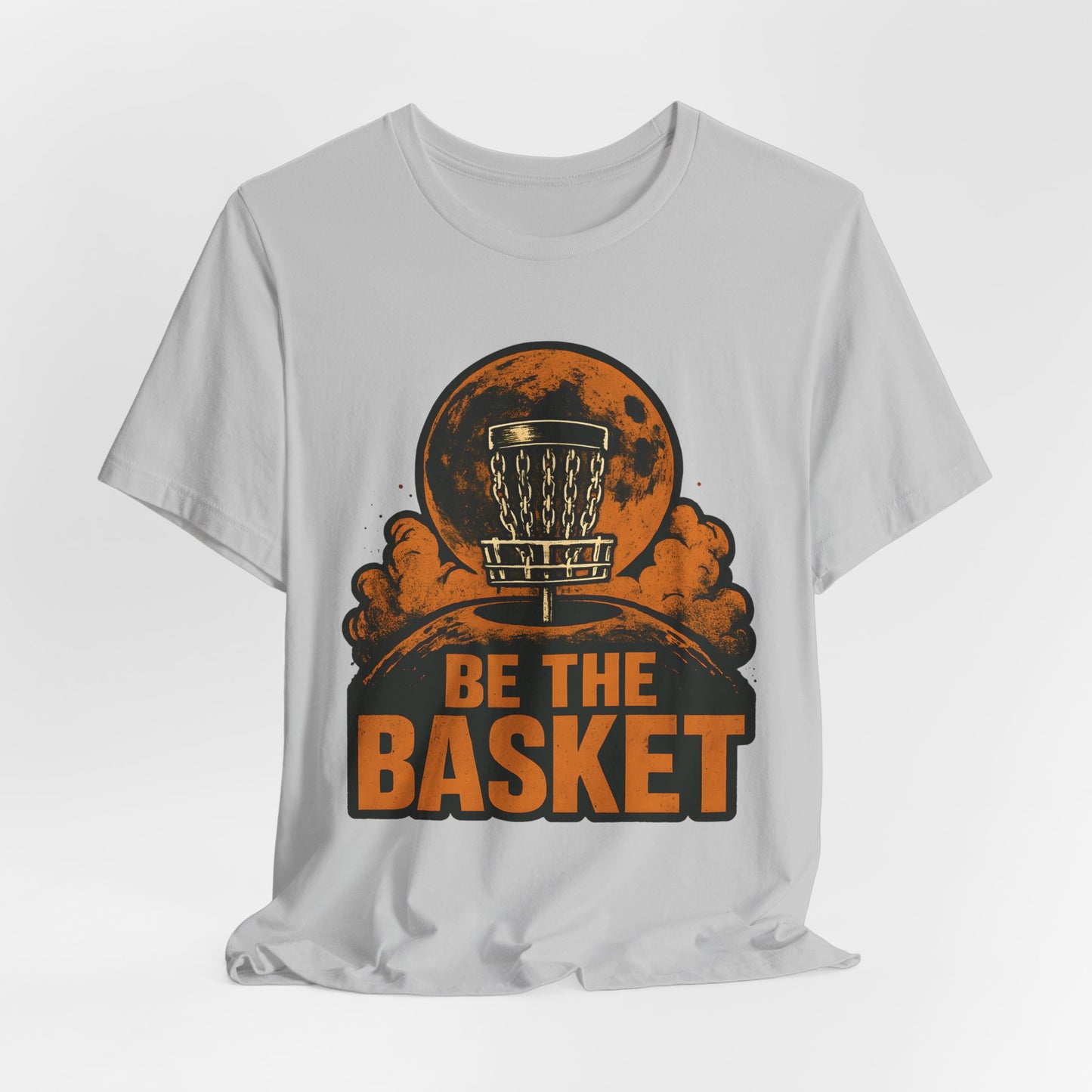 BE THE BASKET Disc Golf Moon 3, Unisex T-Shirt, Disc Golf Shirt