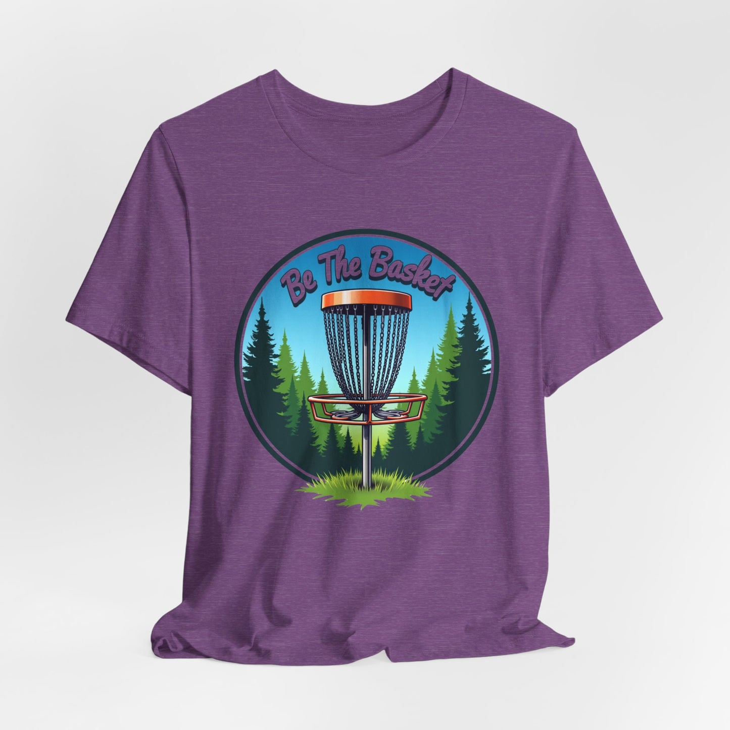 BE THE BASKET Disc Golf Nature Design 2, Unisex T-Shirt, Disc GolfT-Shirt