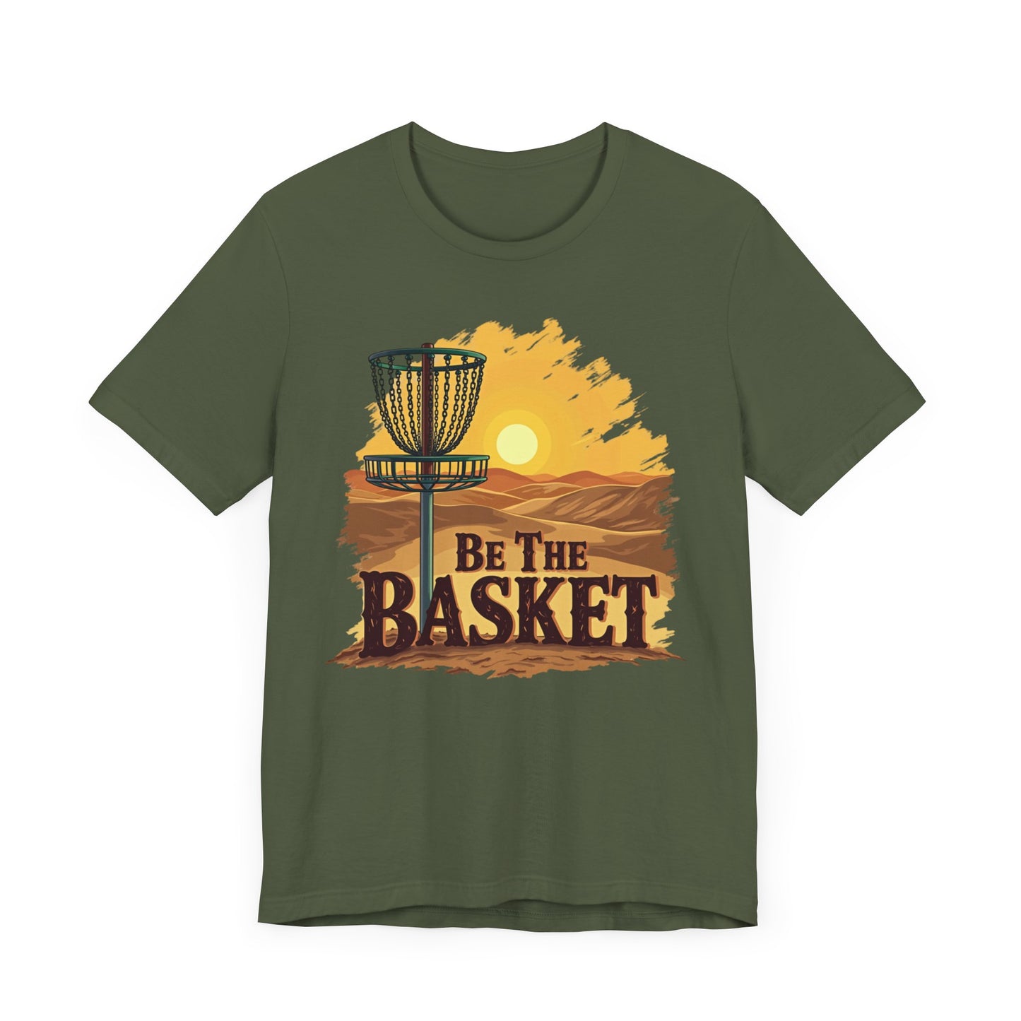 Be The Basket Brand - Desert Style - Soft Unisex T-shirt, Disc Golf Shirt, Cool T-Shirt DISC GOLF SHIRT