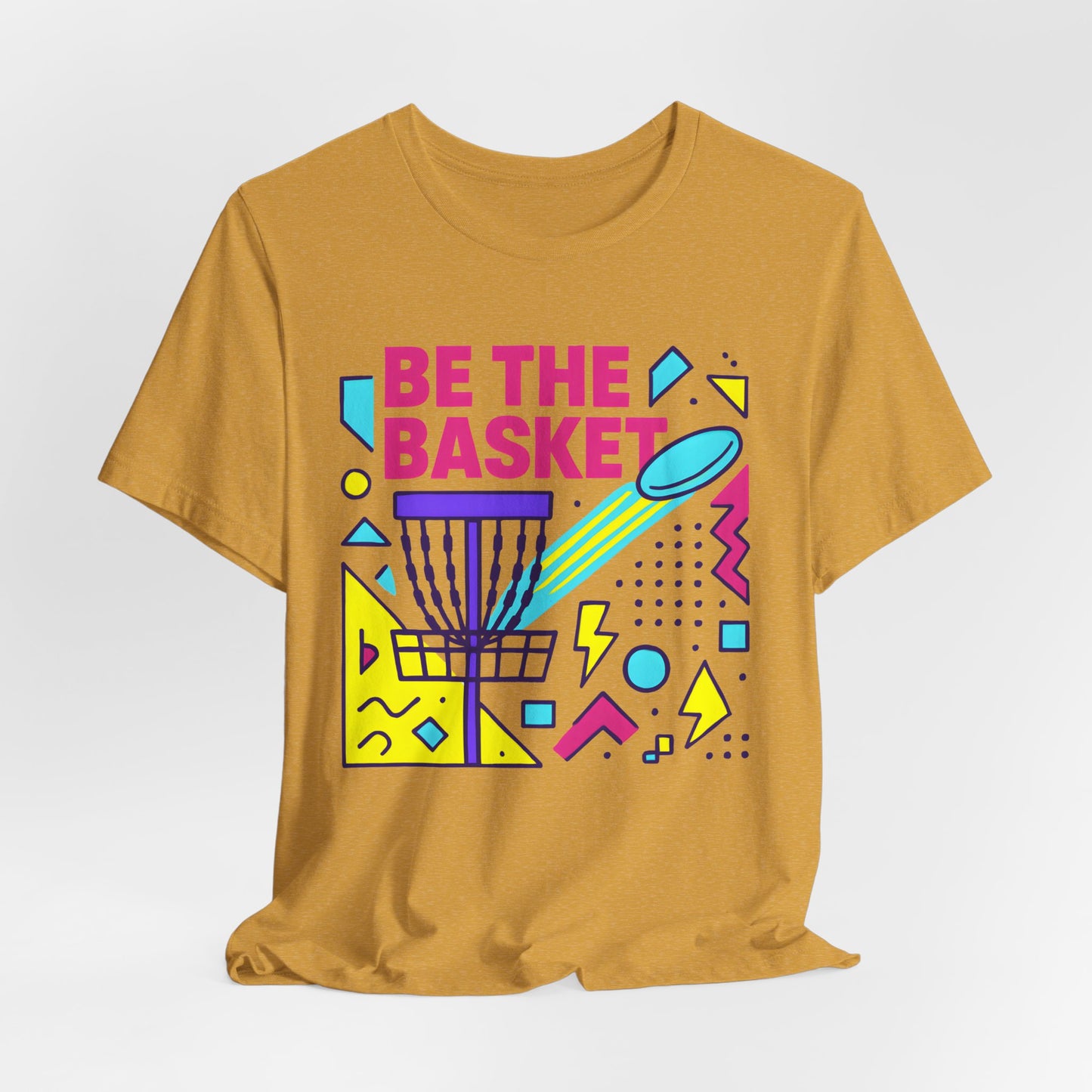 BE THE BASKET Disc Golf Basket Abstract 10, Unisex T-Shirt, Disc Golf Shirt
