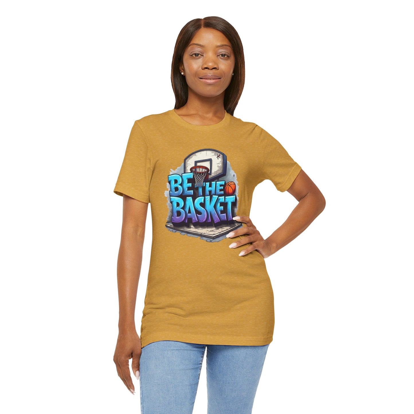 BE THE BASKET Basketball Graffiti Design 2 , Unisex T-Shirt, Basketball T-Shirt