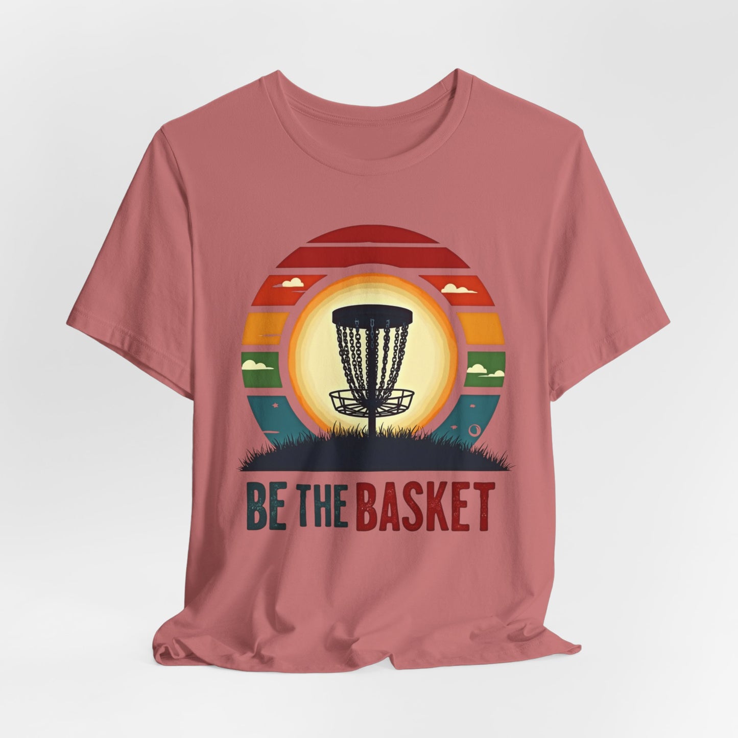 BE THE BASKET Disc Golf Retro 1, Unisex T-Shirt, Disc Golf Shirt
