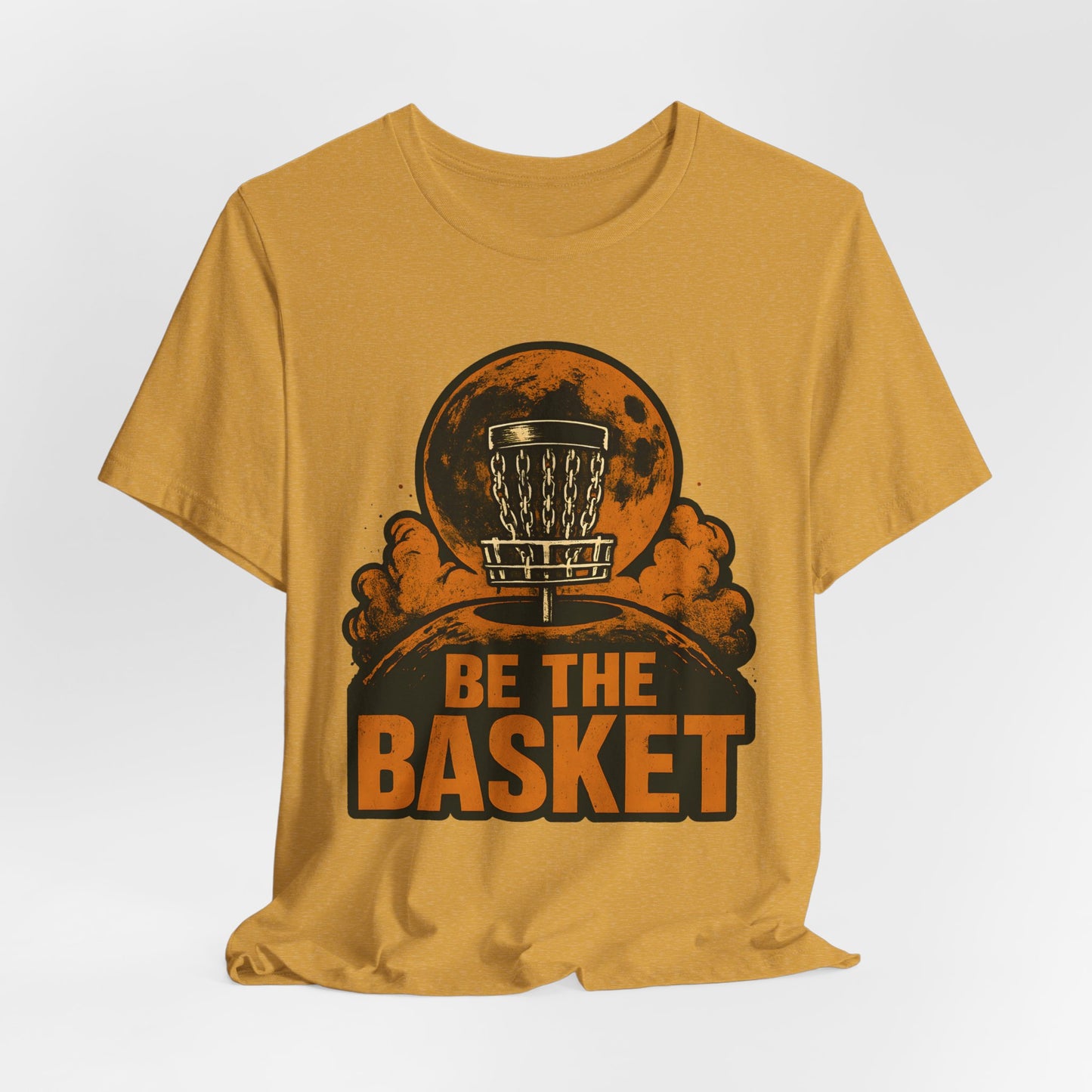 BE THE BASKET Disc Golf Moon 3, Unisex T-Shirt, Disc Golf Shirt
