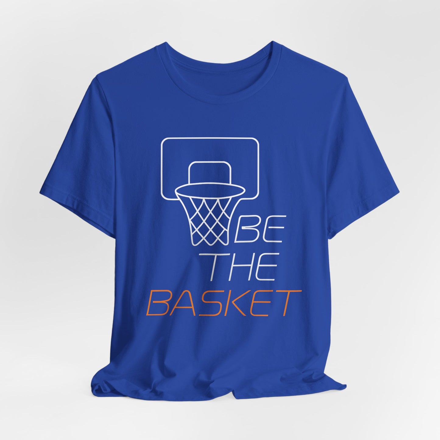 BE THE BASKET Basketball Goal Line Art 2, Unisex T-Shirt, Disc Golf Shirt