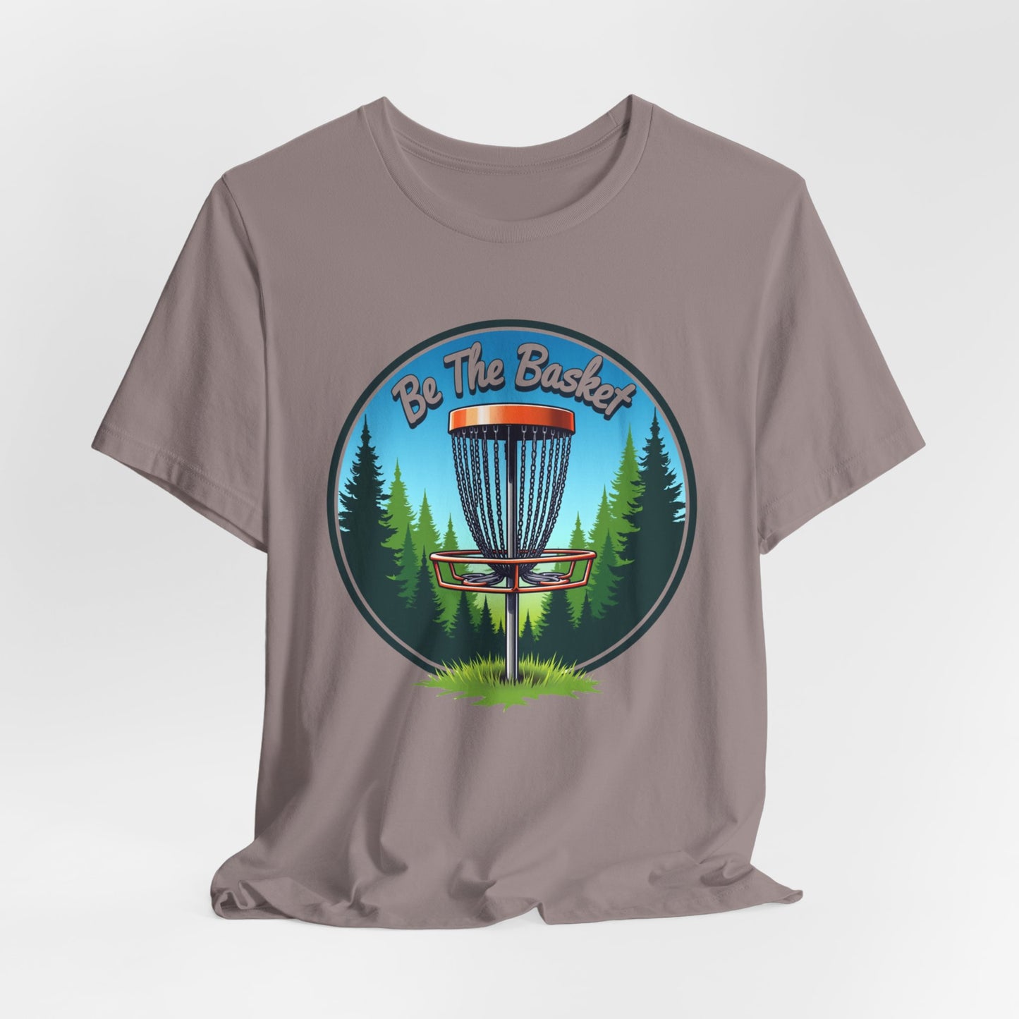 BE THE BASKET Disc Golf Nature Design 2, Unisex T-Shirt, Disc GolfT-Shirt