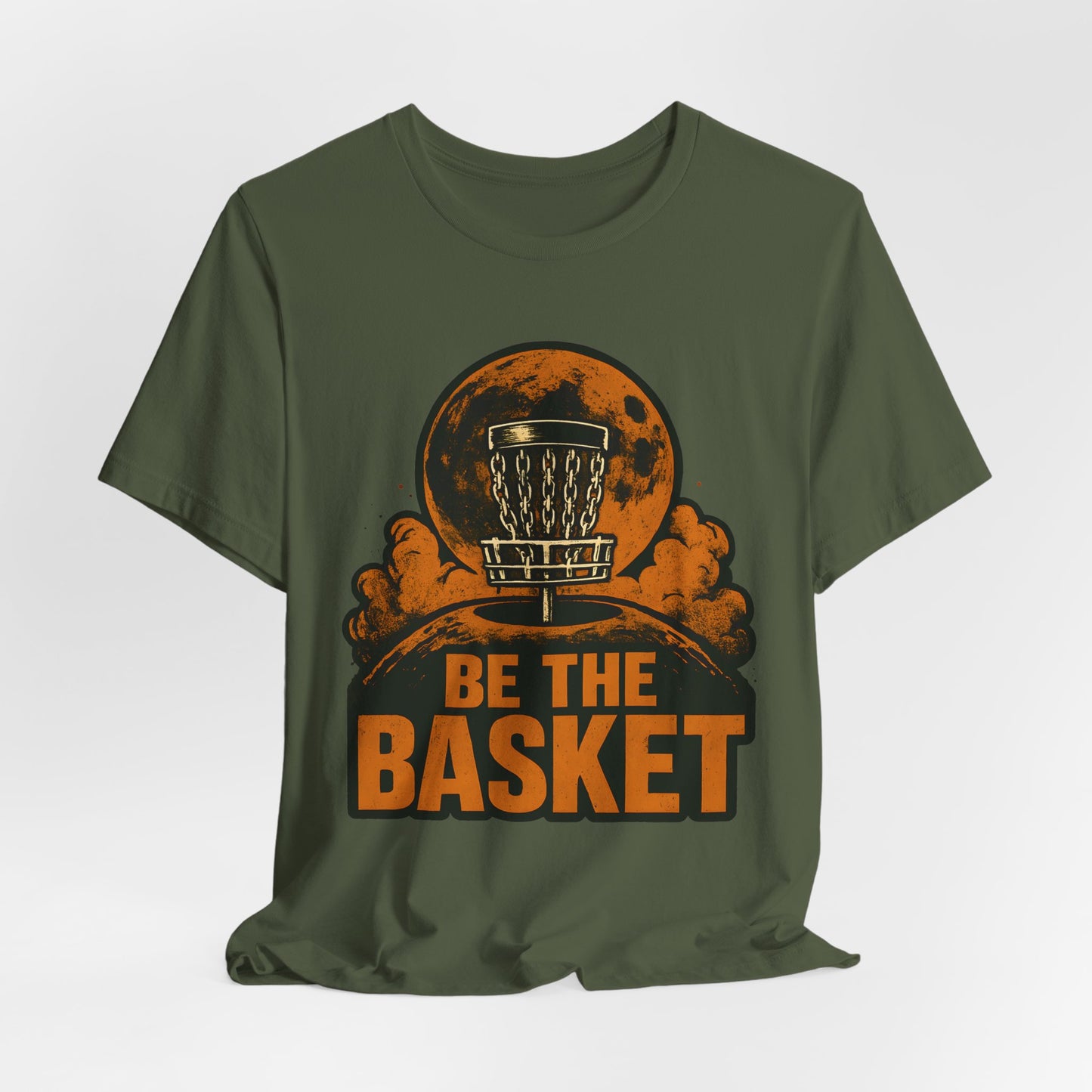 BE THE BASKET Disc Golf Moon 3, Unisex T-Shirt, Disc Golf Shirt