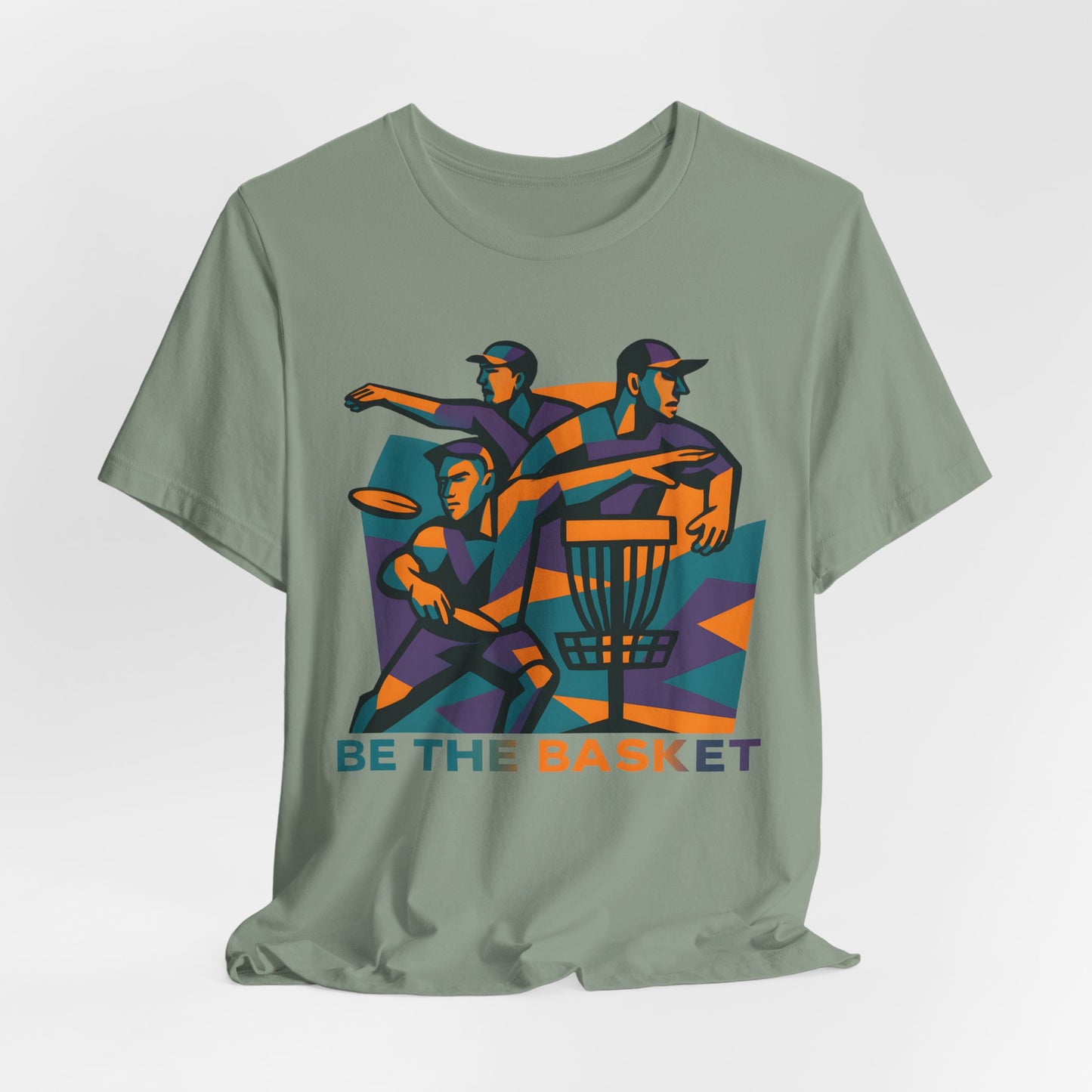 BE THE BASKET Disc Golf Art 2, Unisex T-Shirt, Disc Golf Shirt