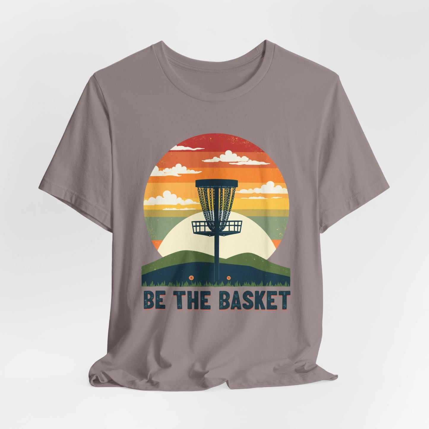 BE THE BASKET Disc Golf Retro 2, Unisex T-Shirt, Disc Golf Shirt