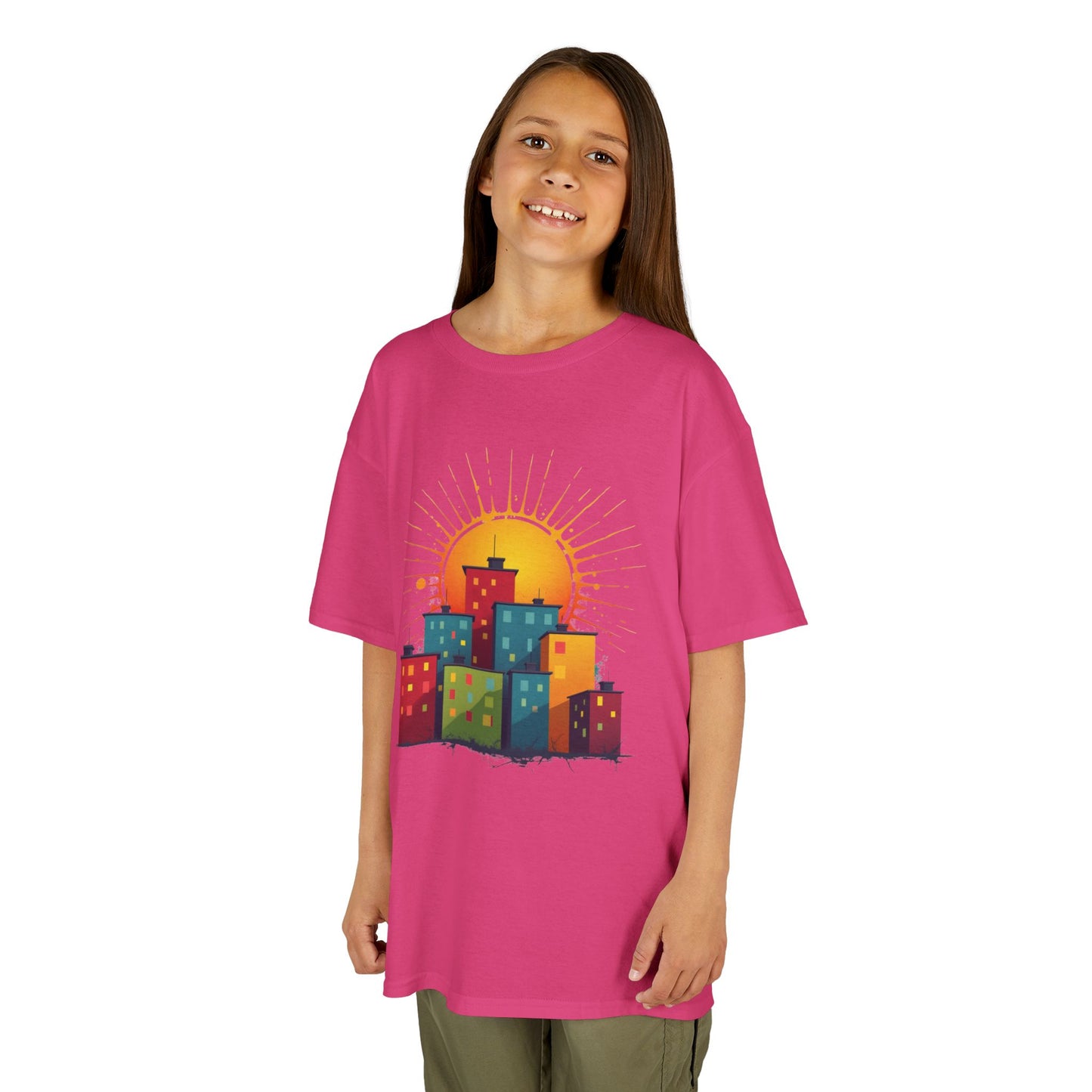 Kid's Sunny City Design, Unisex AwesomeT-Shirt
