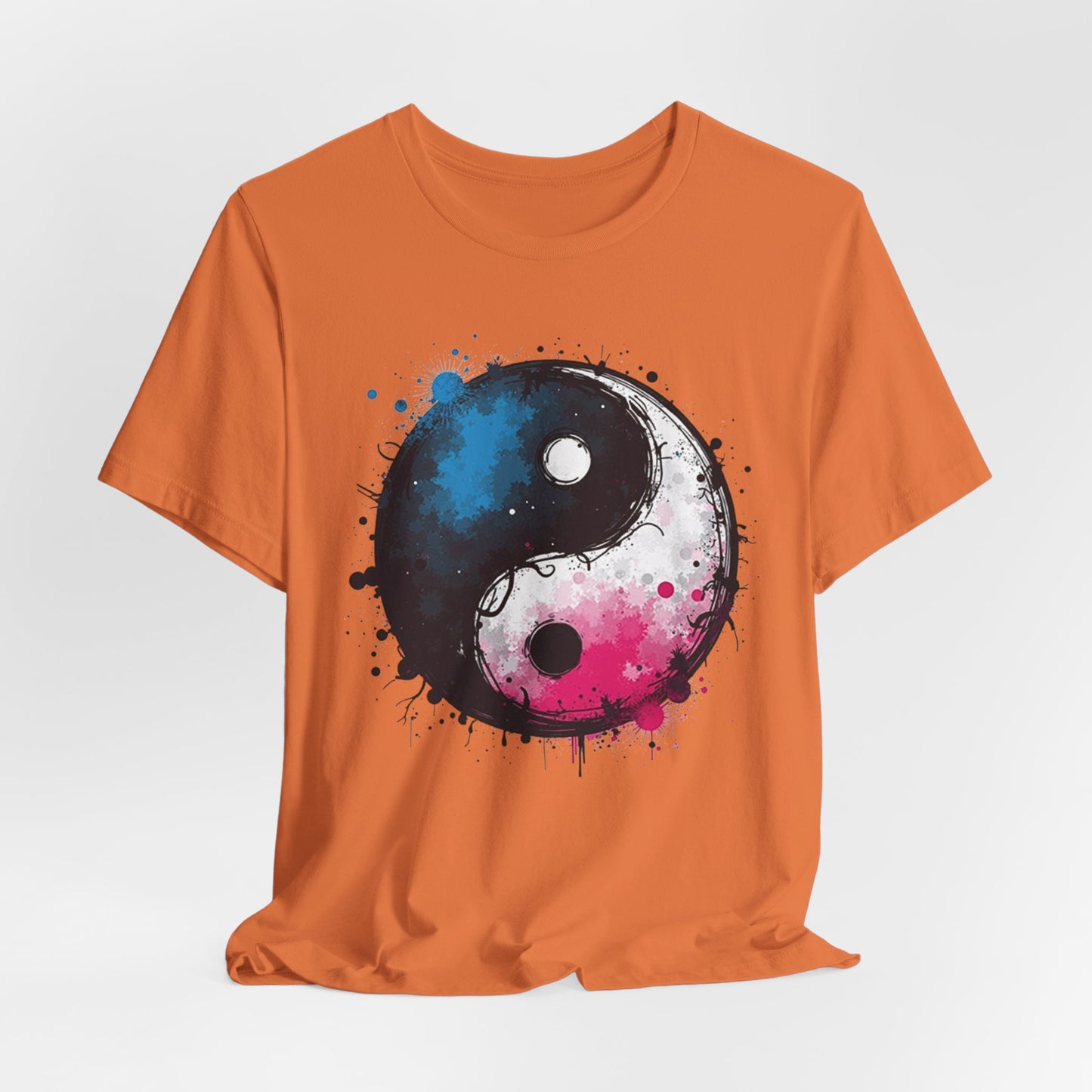Ying Yang Graffiti Design , Unisex T-Shirt, Disc Golf Shirt