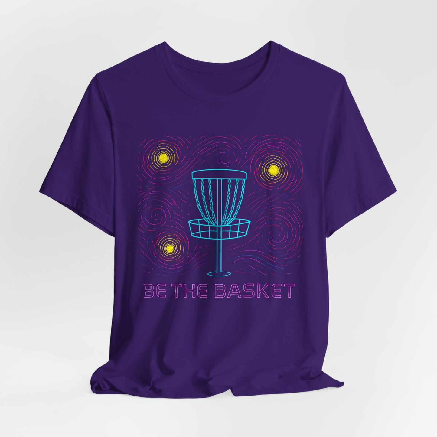BE THE BASKET Disc Golf Van Gogh 3, Unisex T-Shirt, Disc Golf Shirt