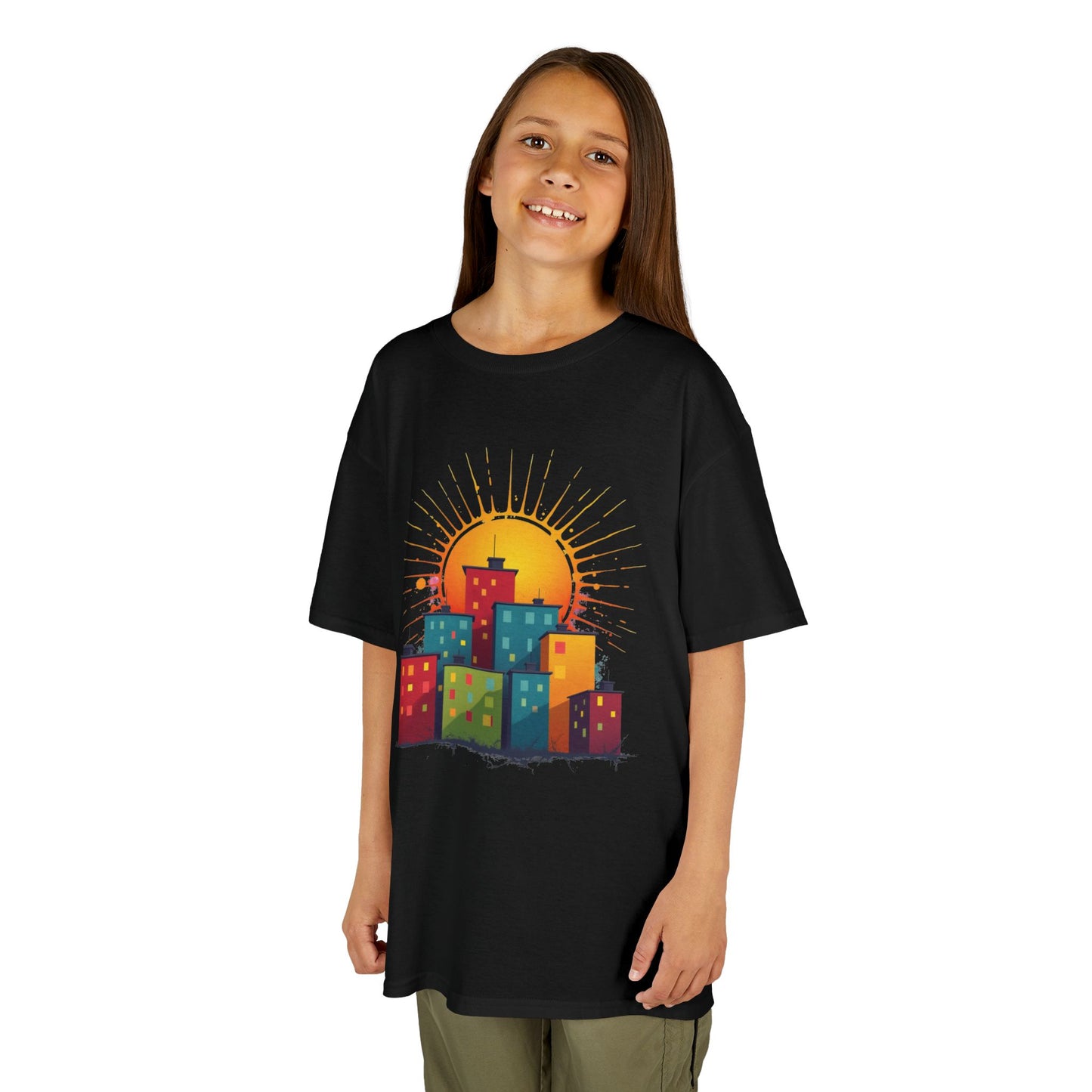 Kid's Sunny City Design, Unisex AwesomeT-Shirt
