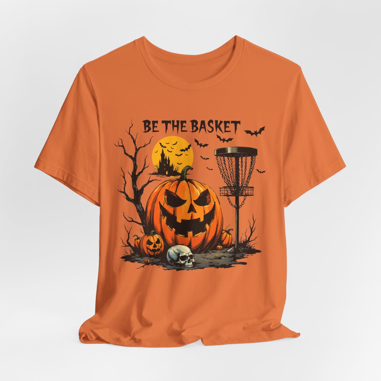BE THE BASKET Disc Golf Halloween Design 5, Disc Golf Unisex T-Shirt