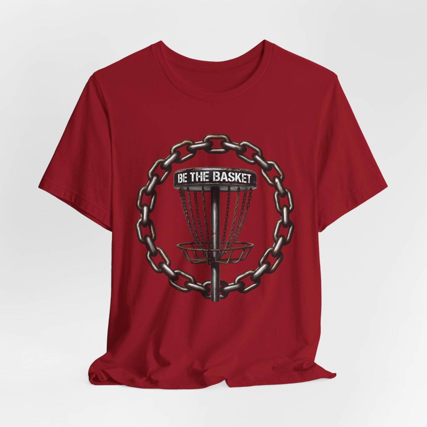 BE THE BASKET Chain Circle Disc Golf Unisex T-Shirt - Disc Golf Shirt