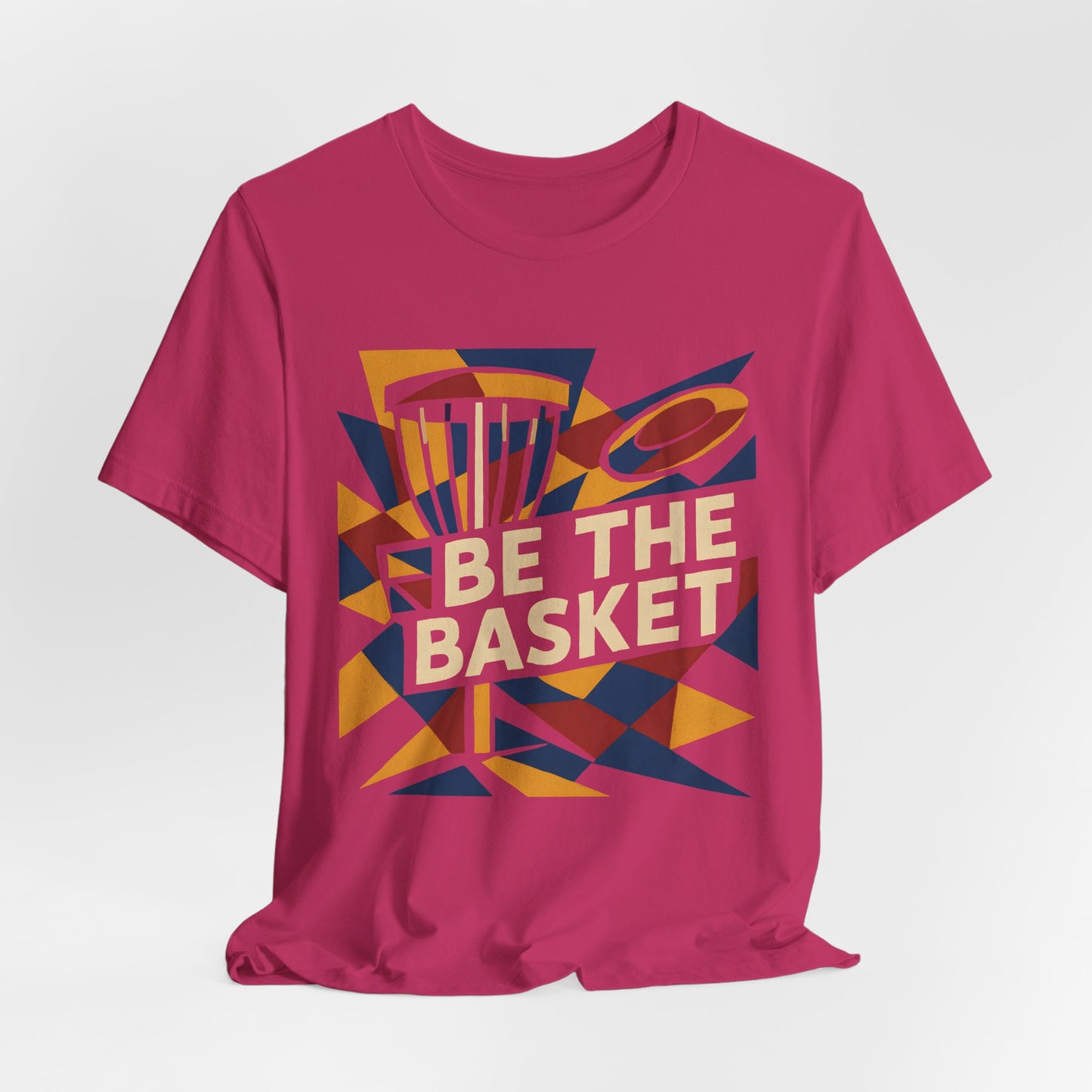 BE THE BASKET Disc Golf Basket Abstract 6, Unisex T-Shirt, Disc Golf Shirt