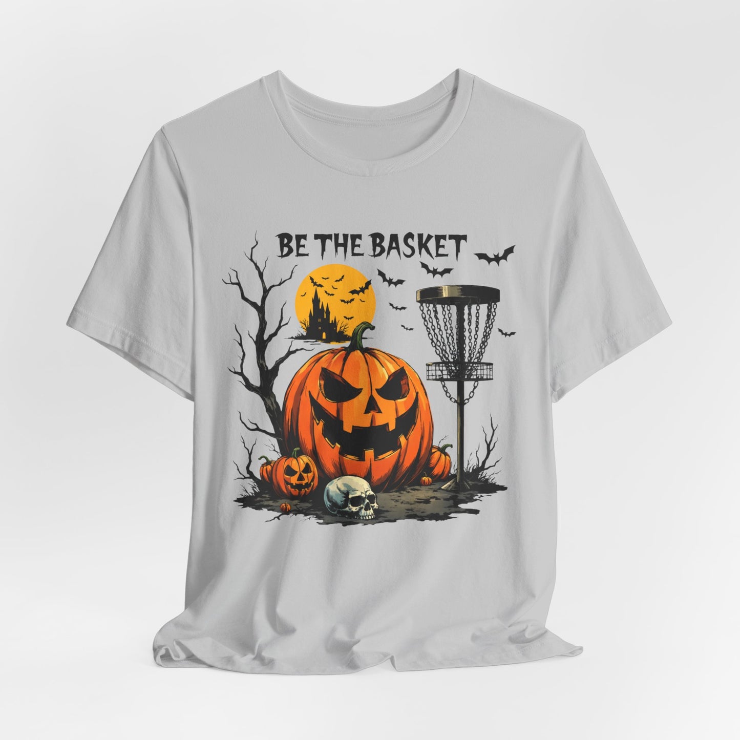 BE THE BASKET Disc Golf Halloween Design 5, Disc Golf Unisex T-Shirt