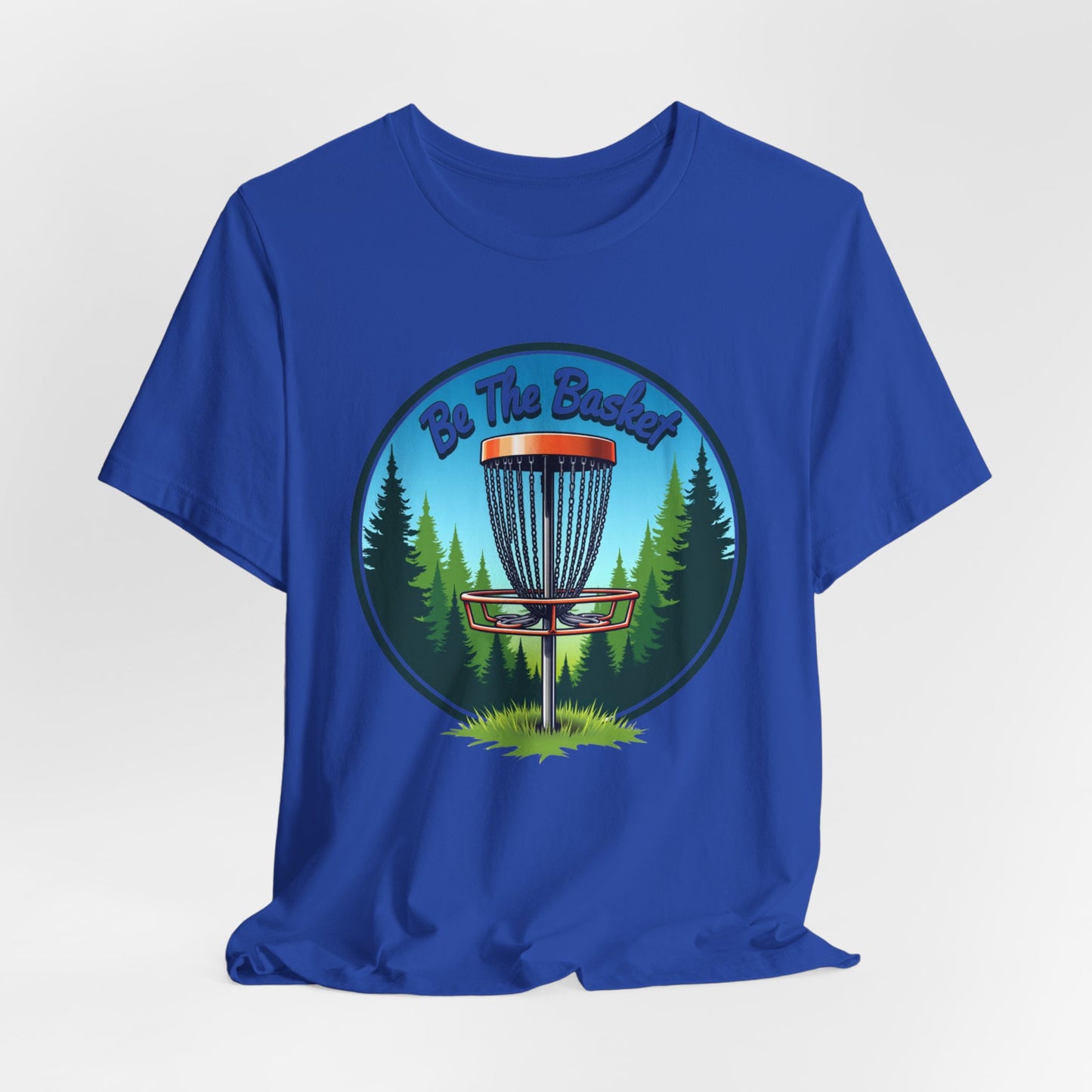 BE THE BASKET Disc Golf Nature Design 2, Unisex T-Shirt, Disc GolfT-Shirt