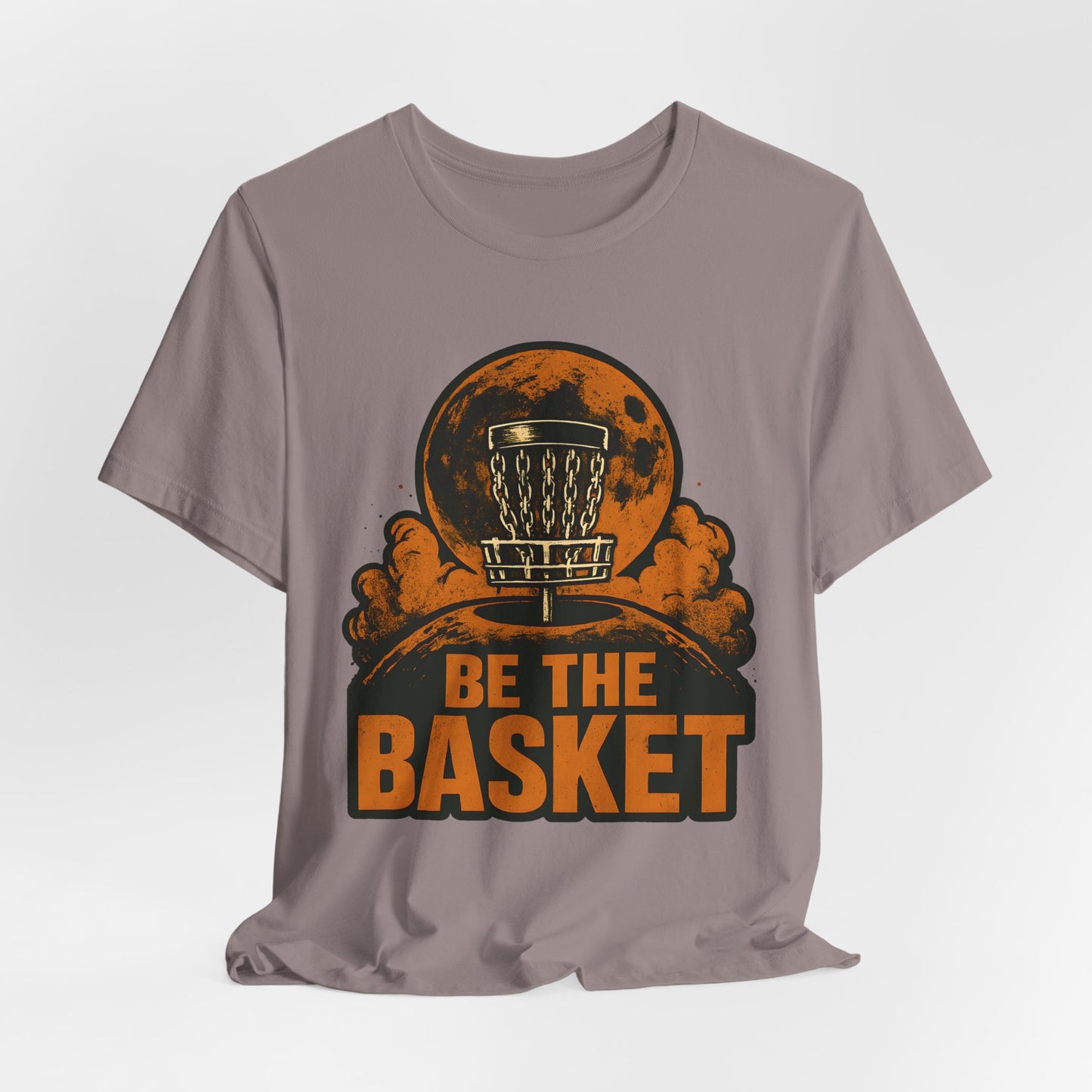 BE THE BASKET Disc Golf Moon 3, Unisex T-Shirt, Disc Golf Shirt