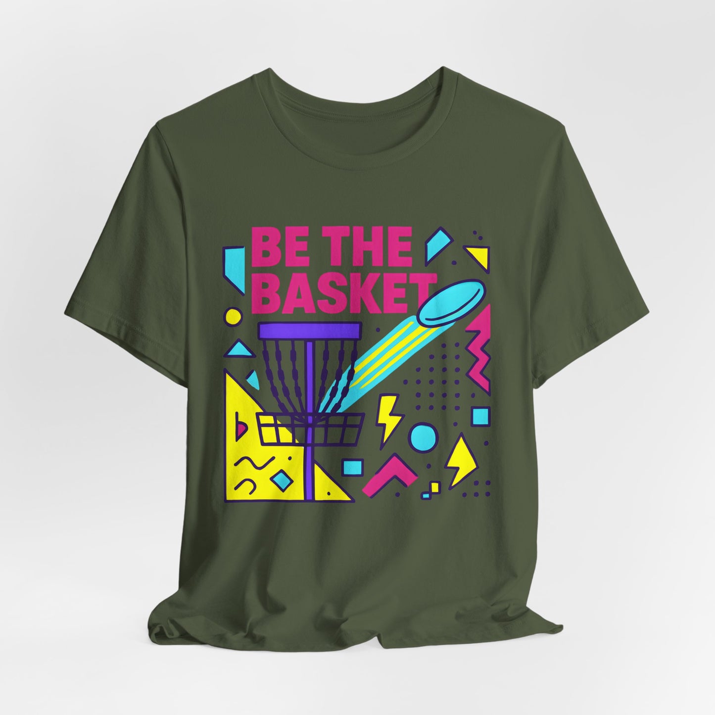 BE THE BASKET Disc Golf Basket Abstract 10, Unisex T-Shirt, Disc Golf Shirt