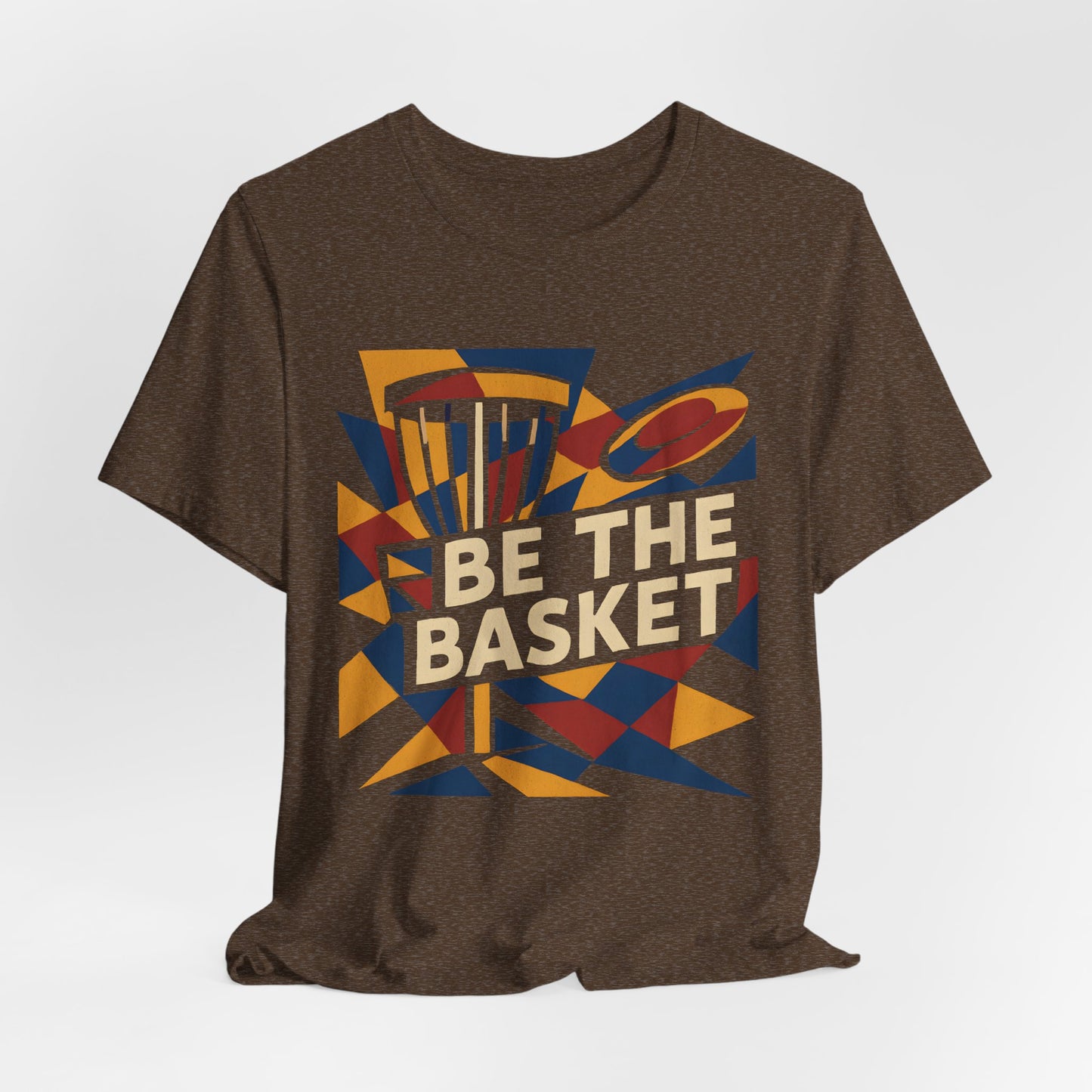 BE THE BASKET Disc Golf Basket Abstract 6, Unisex T-Shirt, Disc Golf Shirt