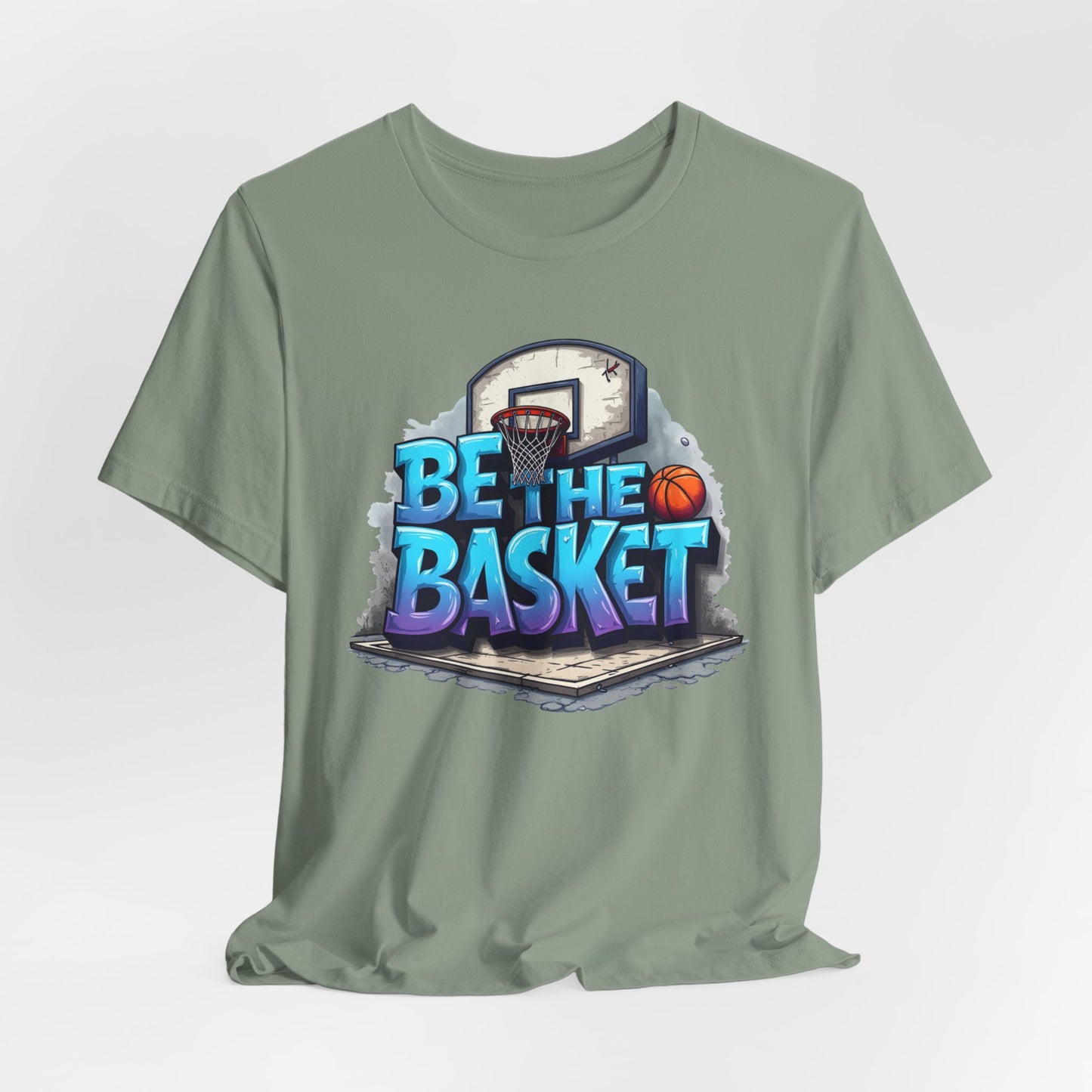 BE THE BASKET Basketball Graffiti Design 2 , Unisex T-Shirt, Basketball T-Shirt