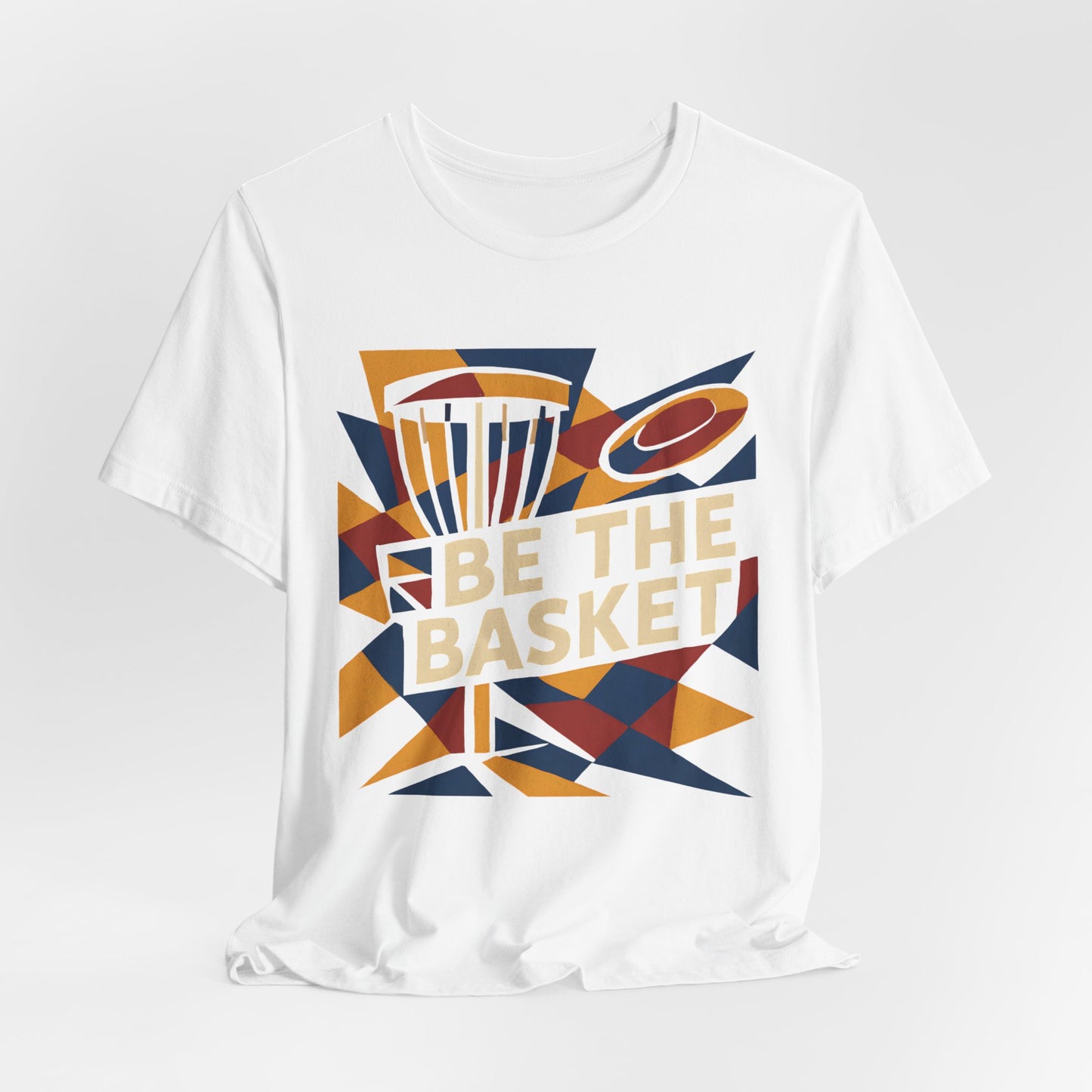 BE THE BASKET Disc Golf Basket Abstract 6, Unisex T-Shirt, Disc Golf Shirt