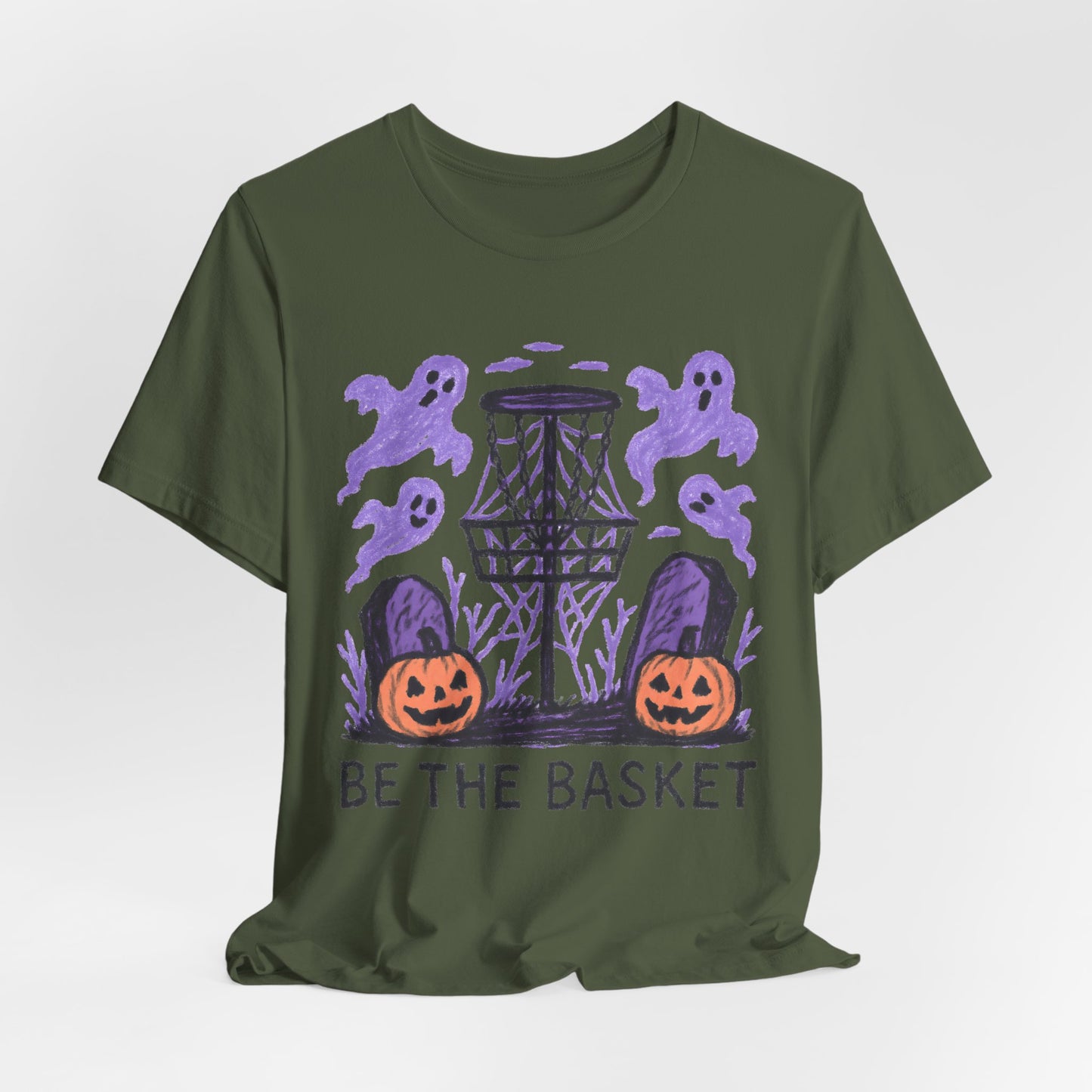 BE THE BASKET Disc Golf Halloween Design 8, Disc Golf Unisex T-Shirt