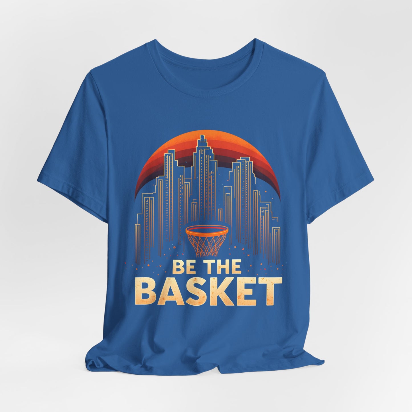 BE THE BASKET Basketball City Net Design, Unisex T-Shirt, Disc Golf Shirt