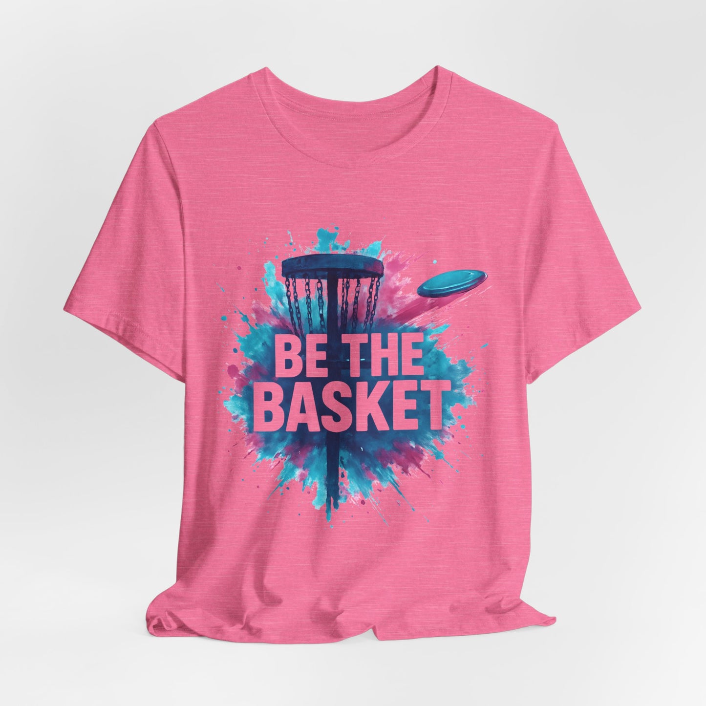 BE THE BASKET Disc Golf Basket Watercolor, Unisex T-Shirt, Disc Golf Shirt