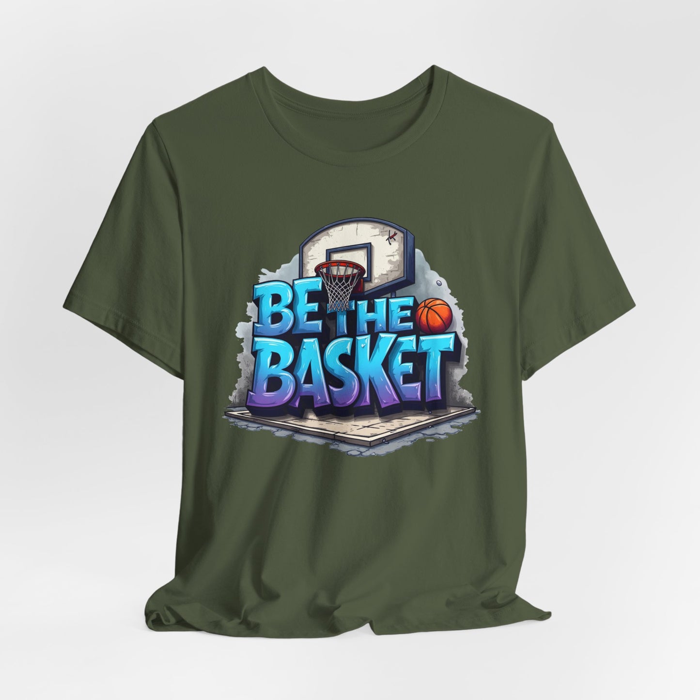 BE THE BASKET Basketball Graffiti Design 2 , Unisex T-Shirt, Basketball T-Shirt