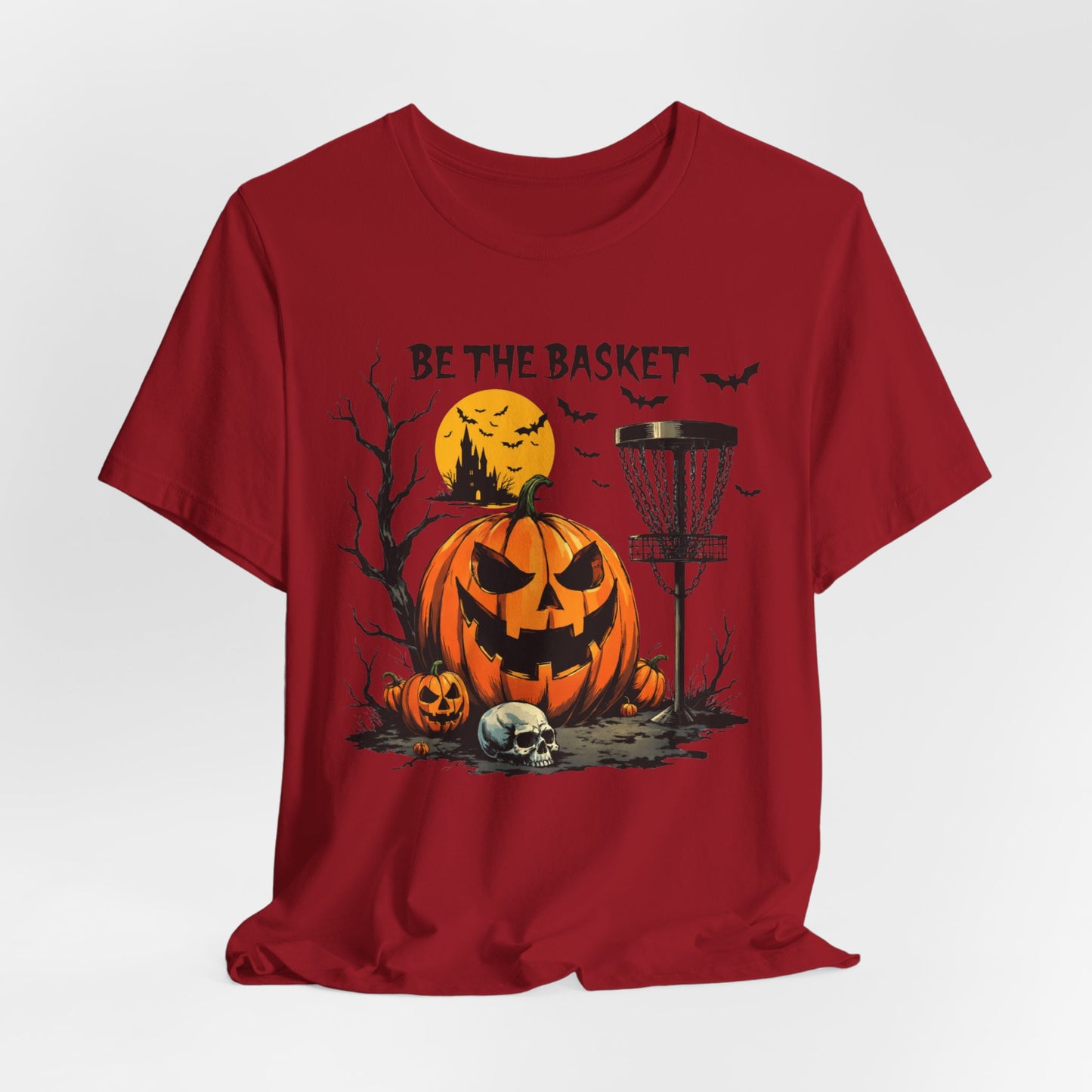 BE THE BASKET Disc Golf Halloween Design 5, Disc Golf Unisex T-Shirt