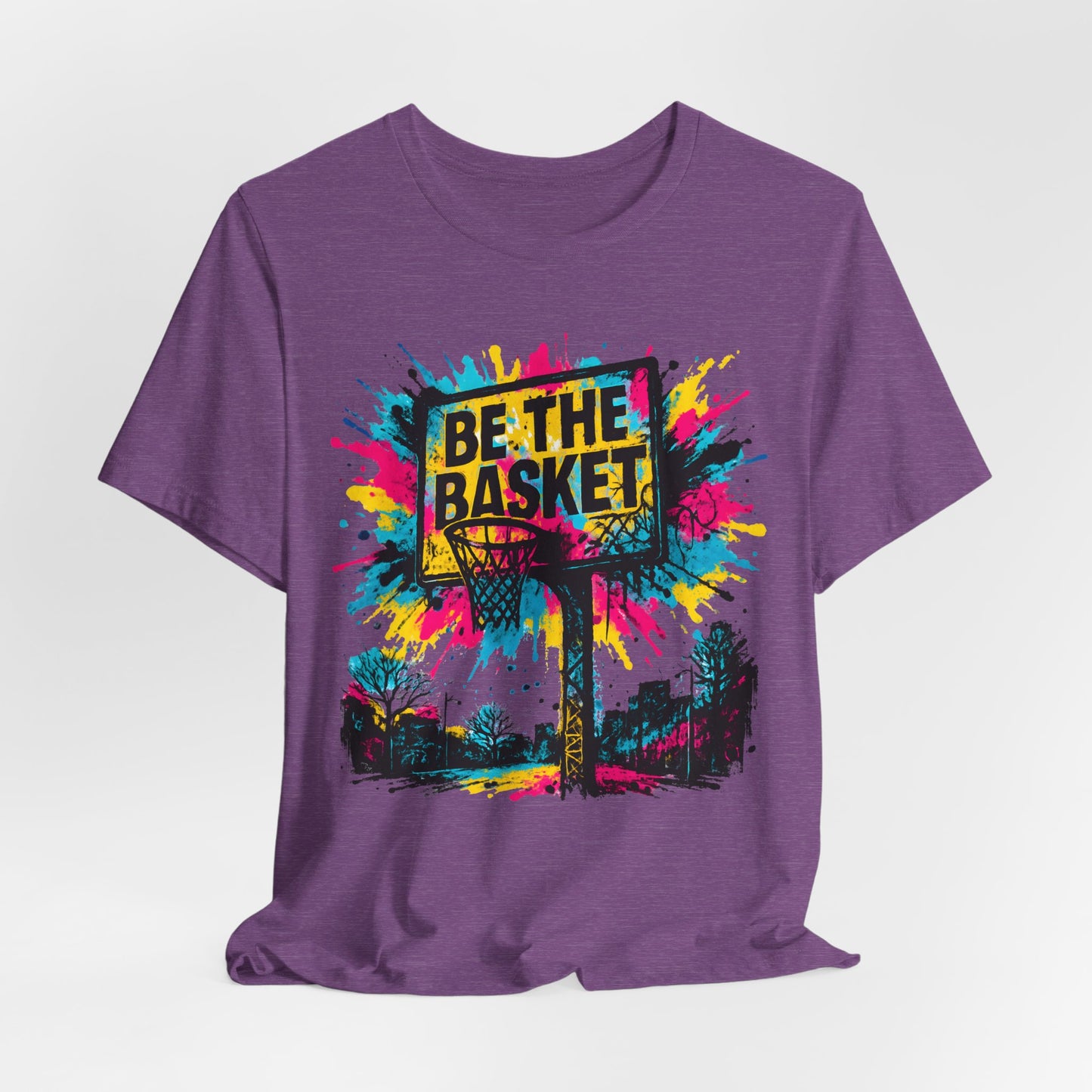 BE THE BASKET Basketball Goal Art Design 2, Unisex T-Shirt, Disc Golf Shirt