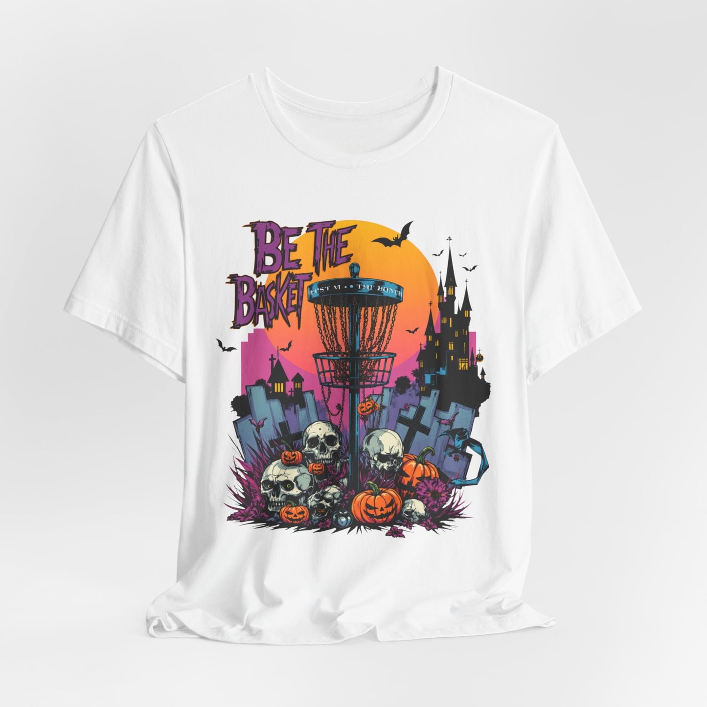 BE THE BASKET Disc Golf Halloween Design 15, Disc Golf Unisex T-Shirt