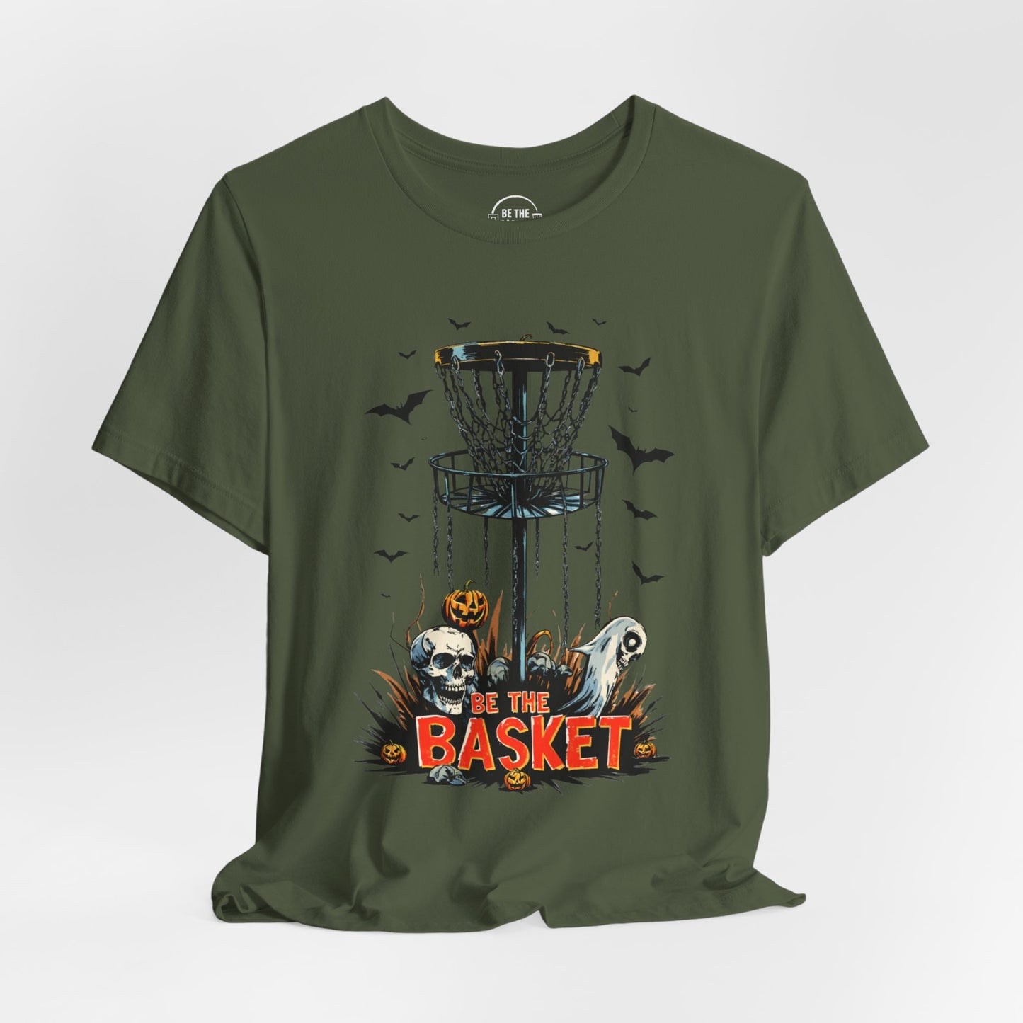 BE THE BASKET Disc Golf Halloween Design 12, Disc Golf Unisex T-Shirt