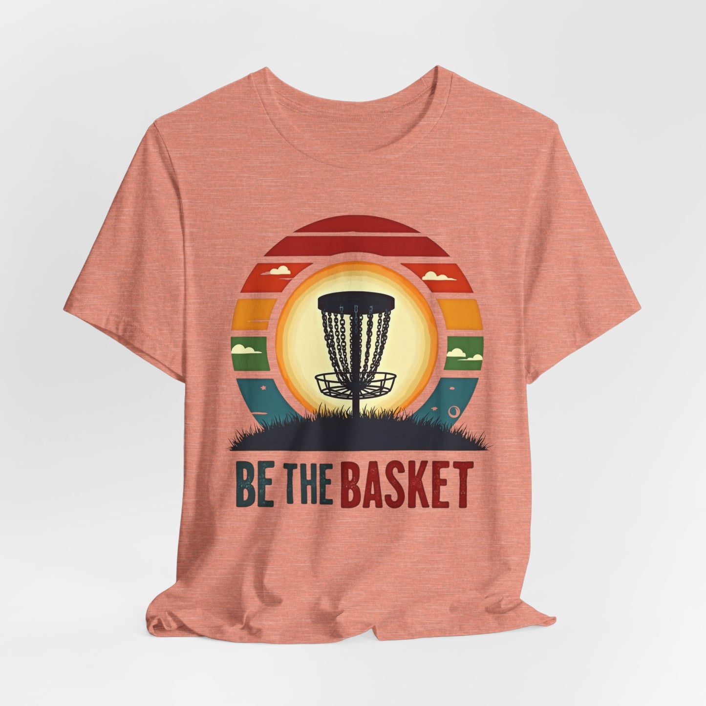 BE THE BASKET Disc Golf Retro 1, Unisex T-Shirt, Disc Golf Shirt