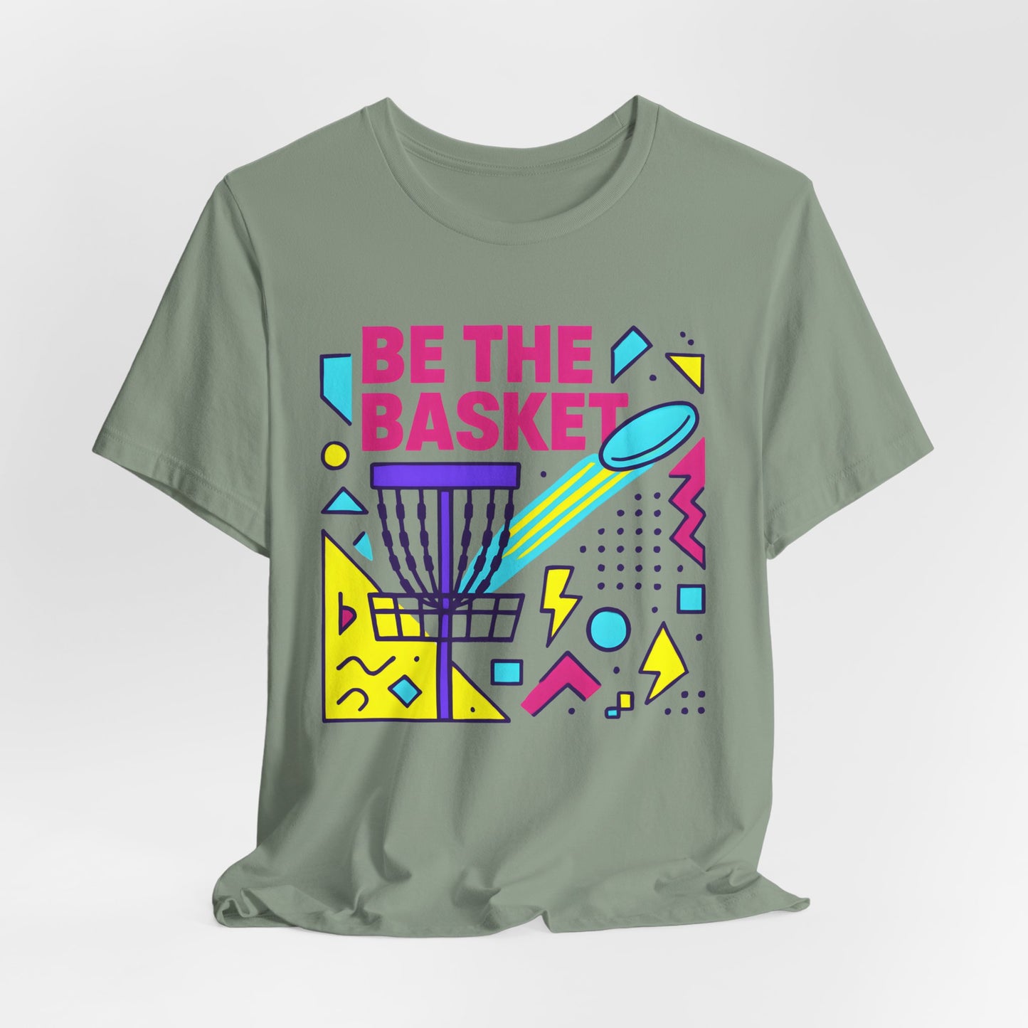 BE THE BASKET Disc Golf Basket Abstract 10, Unisex T-Shirt, Disc Golf Shirt